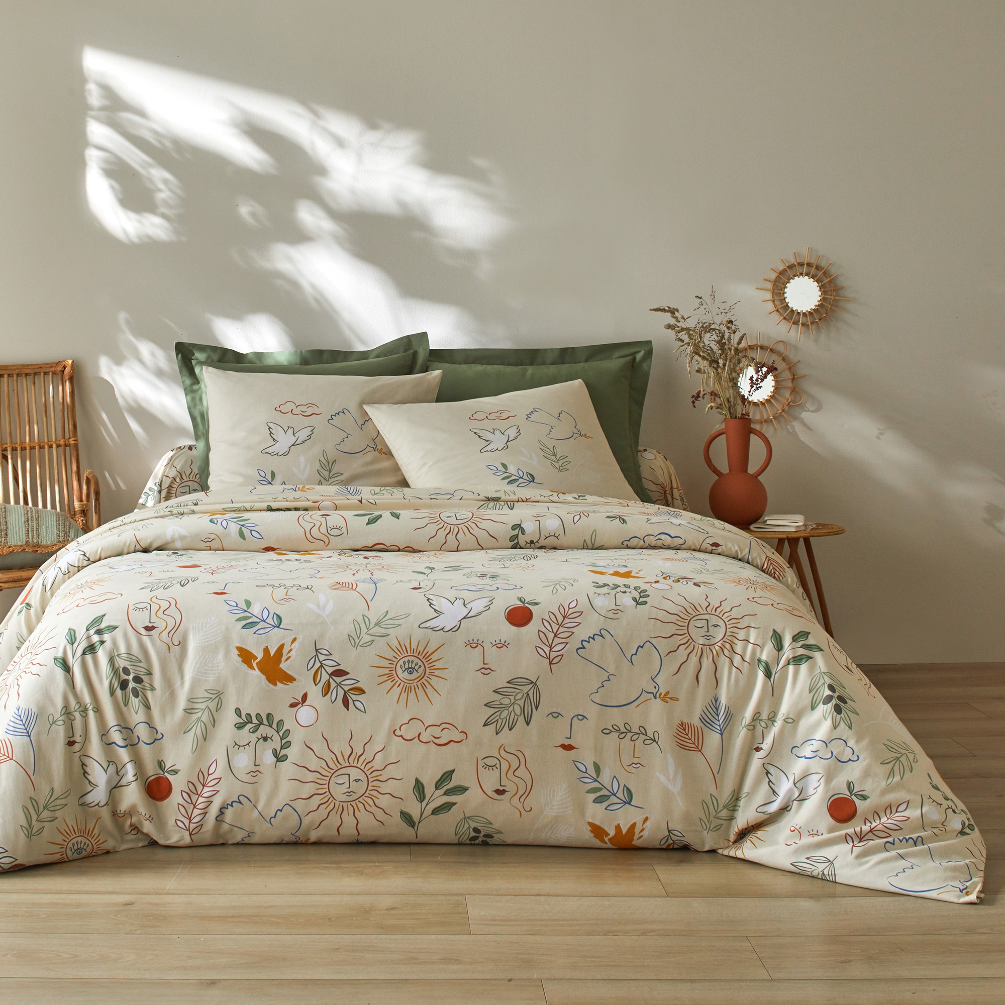 Linge De Lit Madère Imprimé Provençal - En Coton - Blancheporte