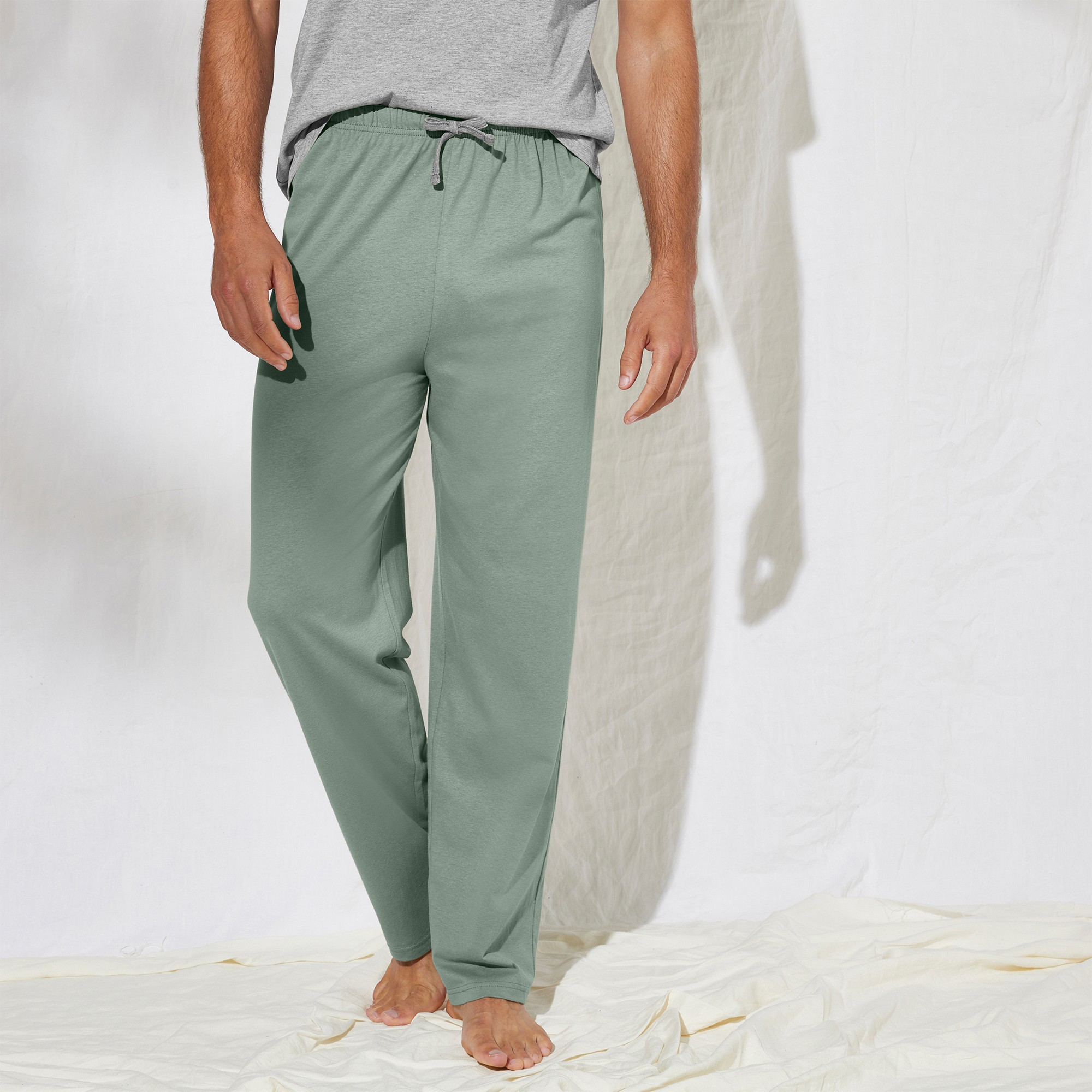 Pantalon Pyjama Uni Vert - Blancheporte