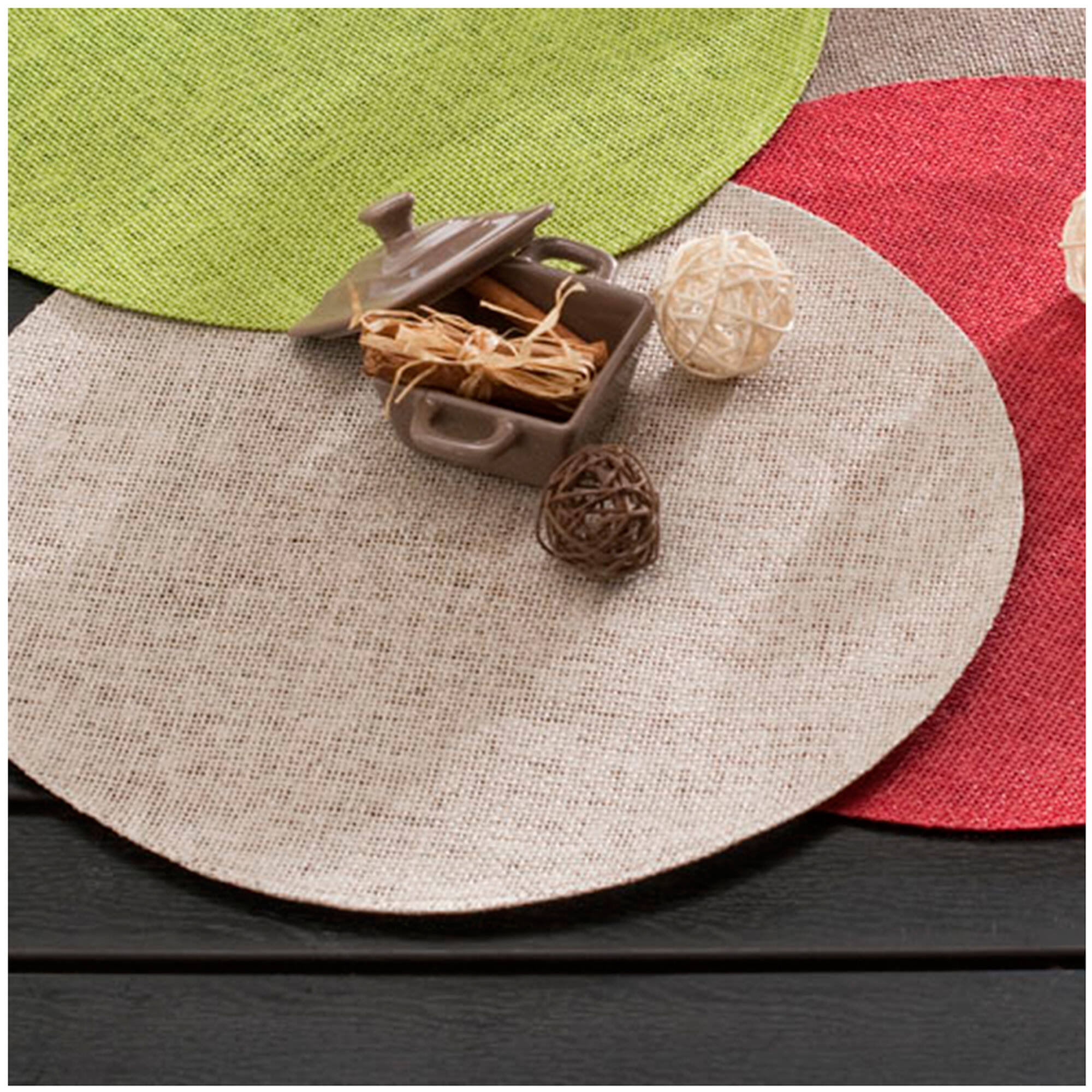 Set de table rond bambou - Lot de 4 - Blancheporte