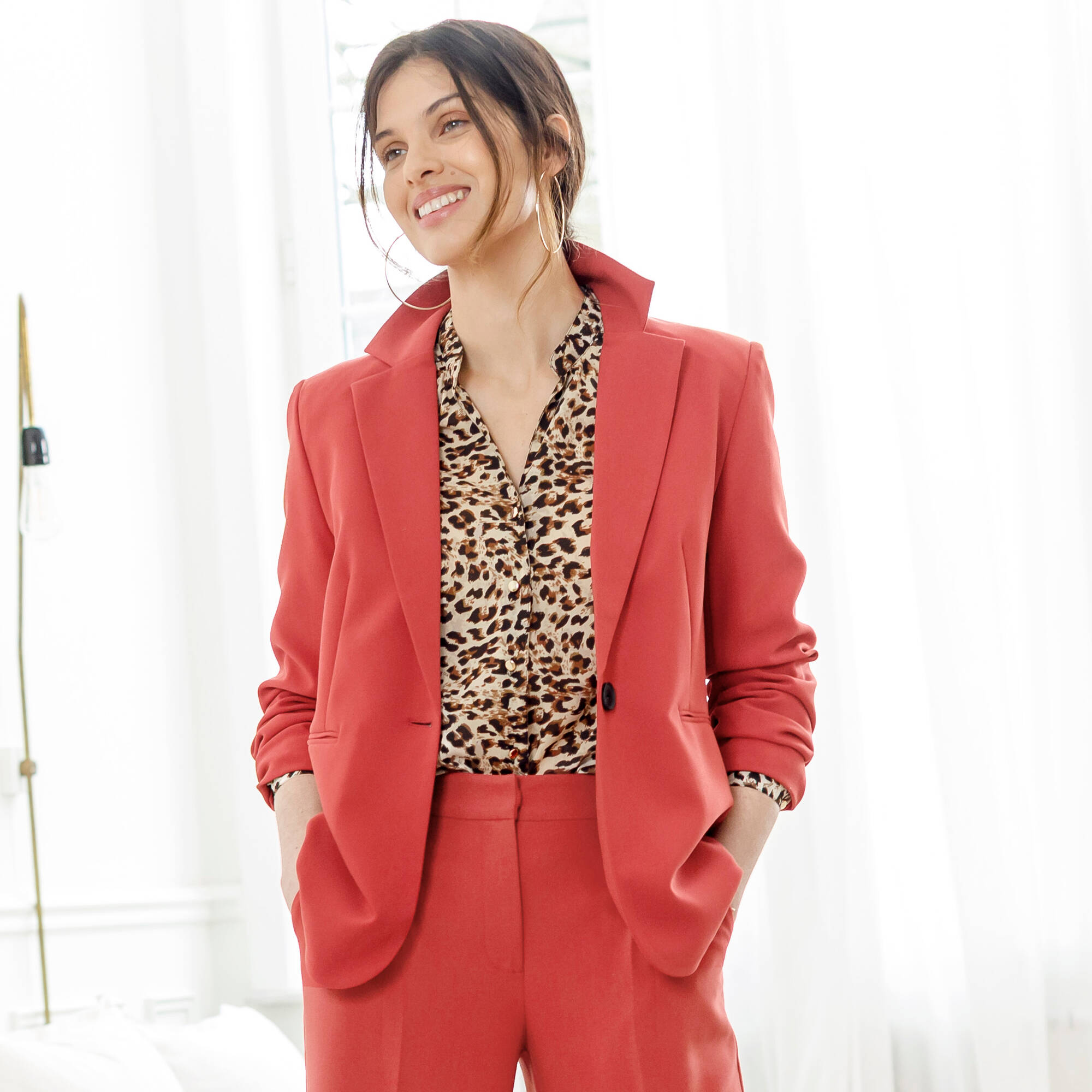Veste blazer fluide, manches longues - Blancheporte
