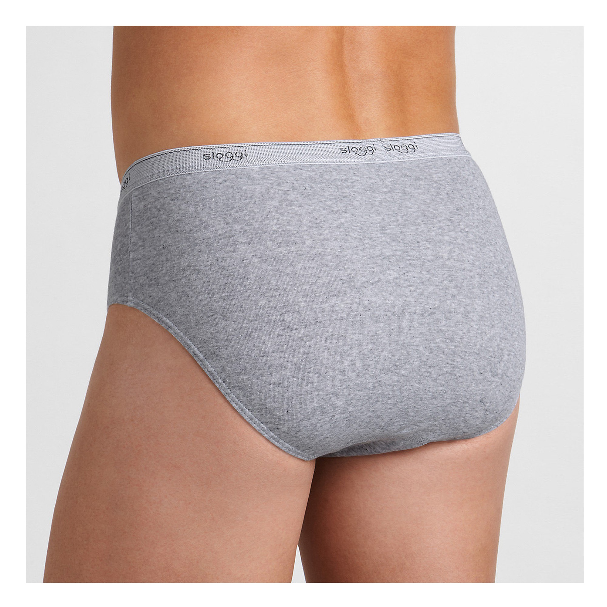 Slip fermé forme midi - 103/108 - Gris - Sloggi