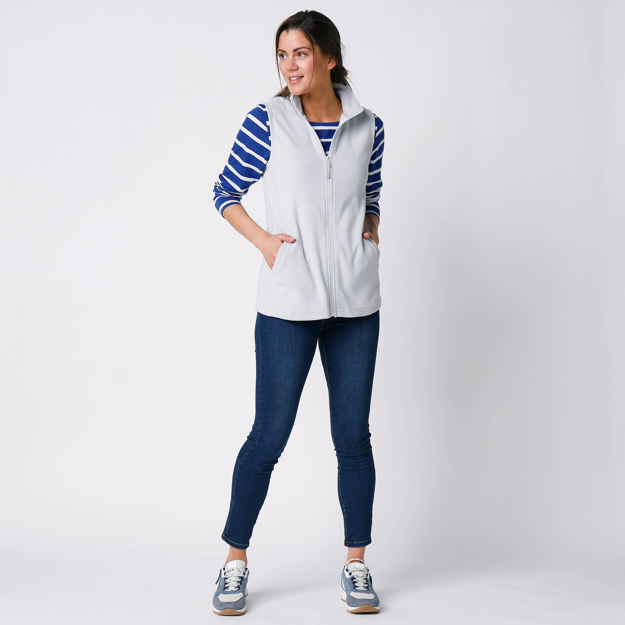 Veste zippe maille polaire sans manches - Blancheporte 16$