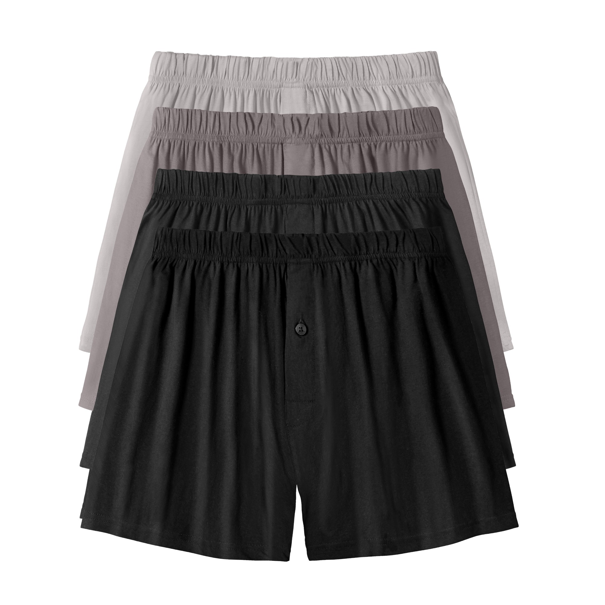 Caleçon Flottant Ouvert Uni - Lot De 4 - Blancheporte