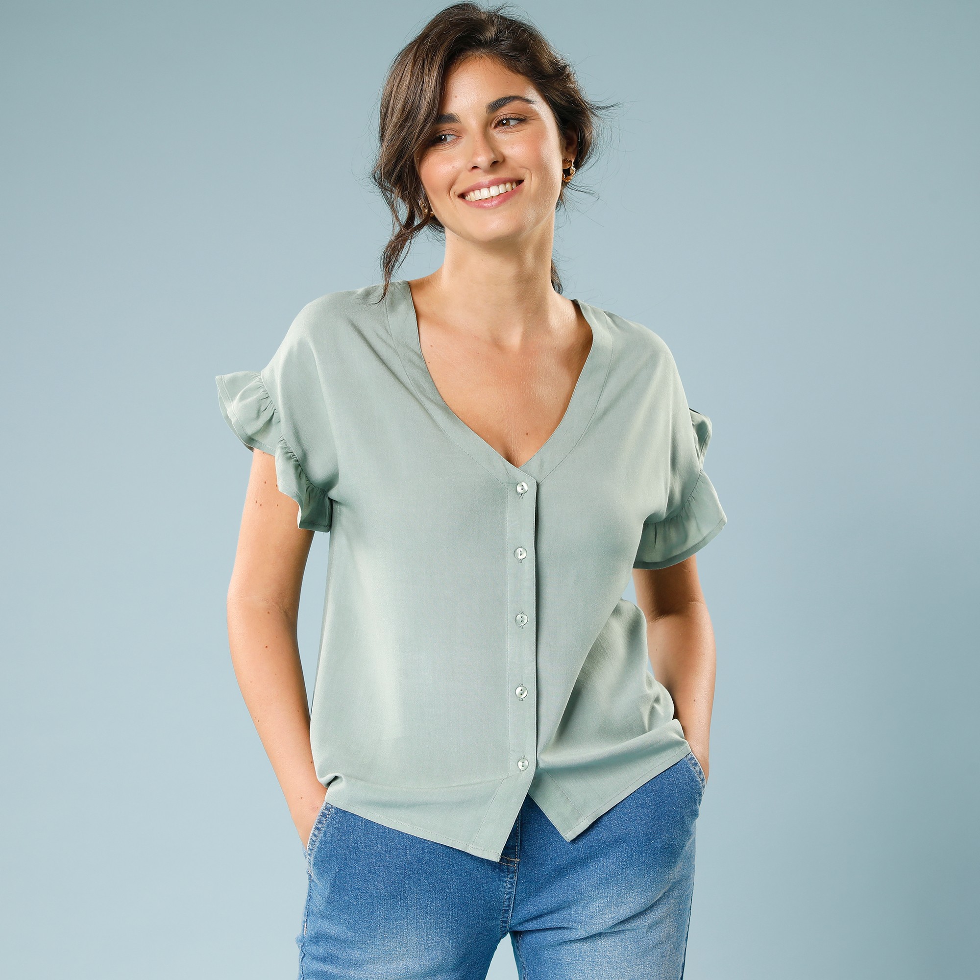 Chemisier Uni Spéciale Petites - Blancheporte