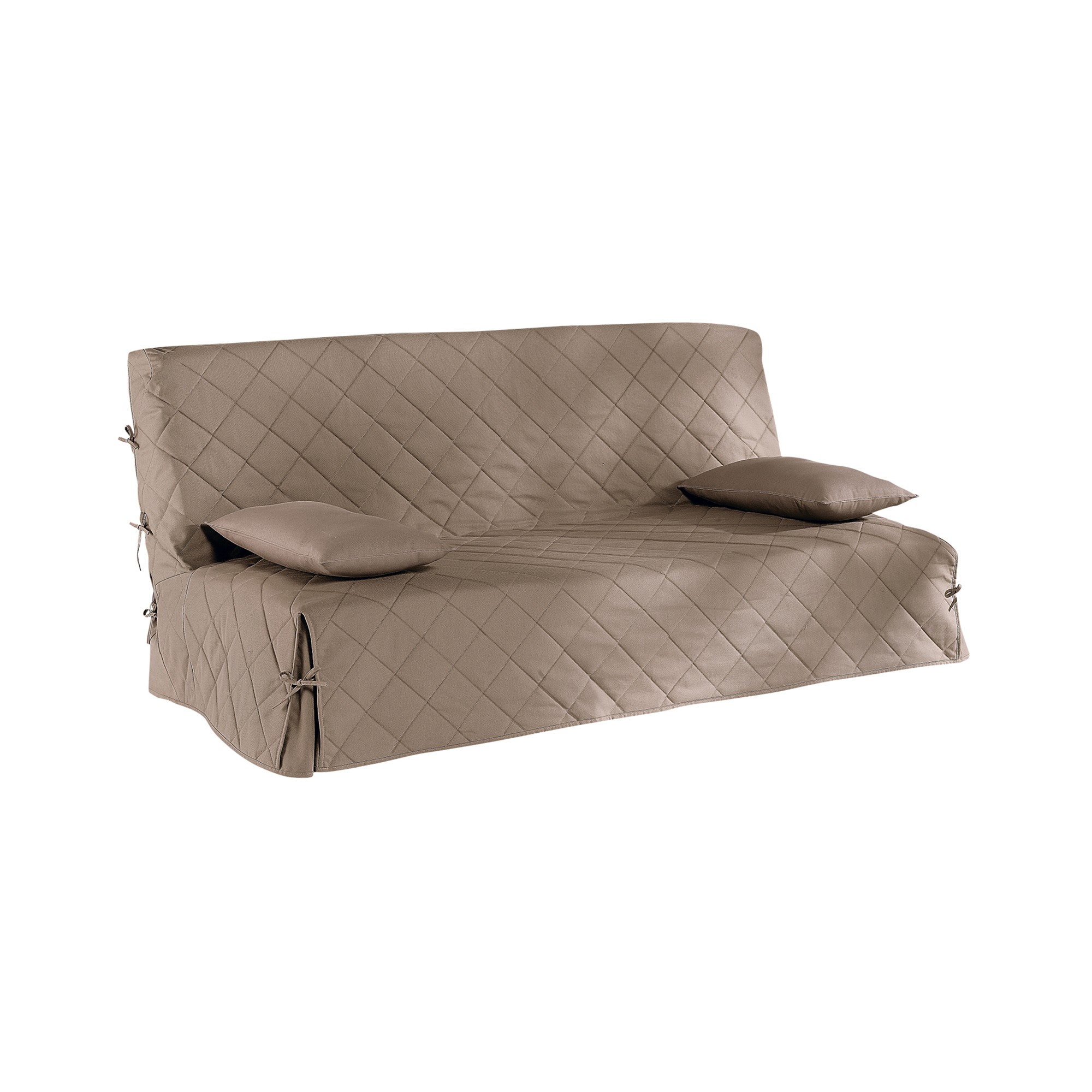 Housse Clic-clac Standard Matelassée Coton Bachette Uni - Colombine