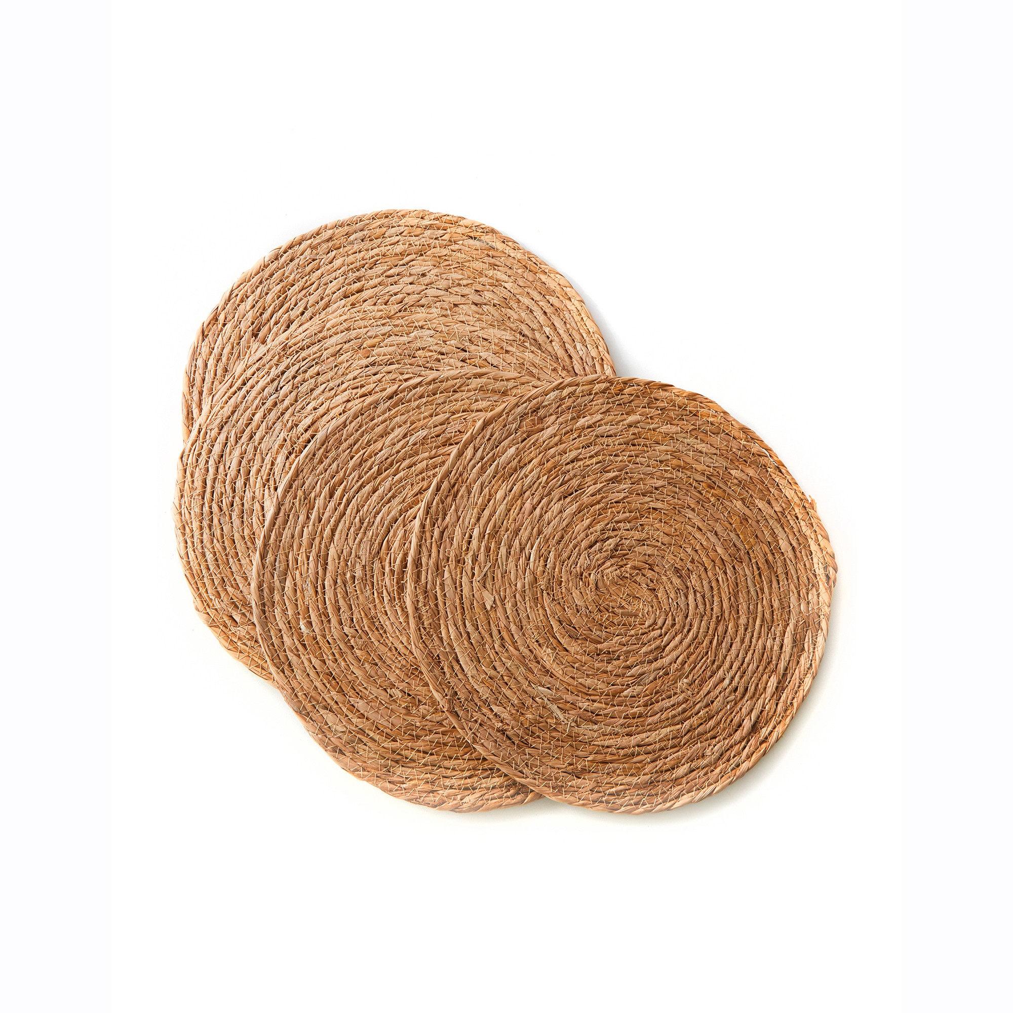 Set De Table Rond Jute Natuel - Lot De 4 - Blancheporte