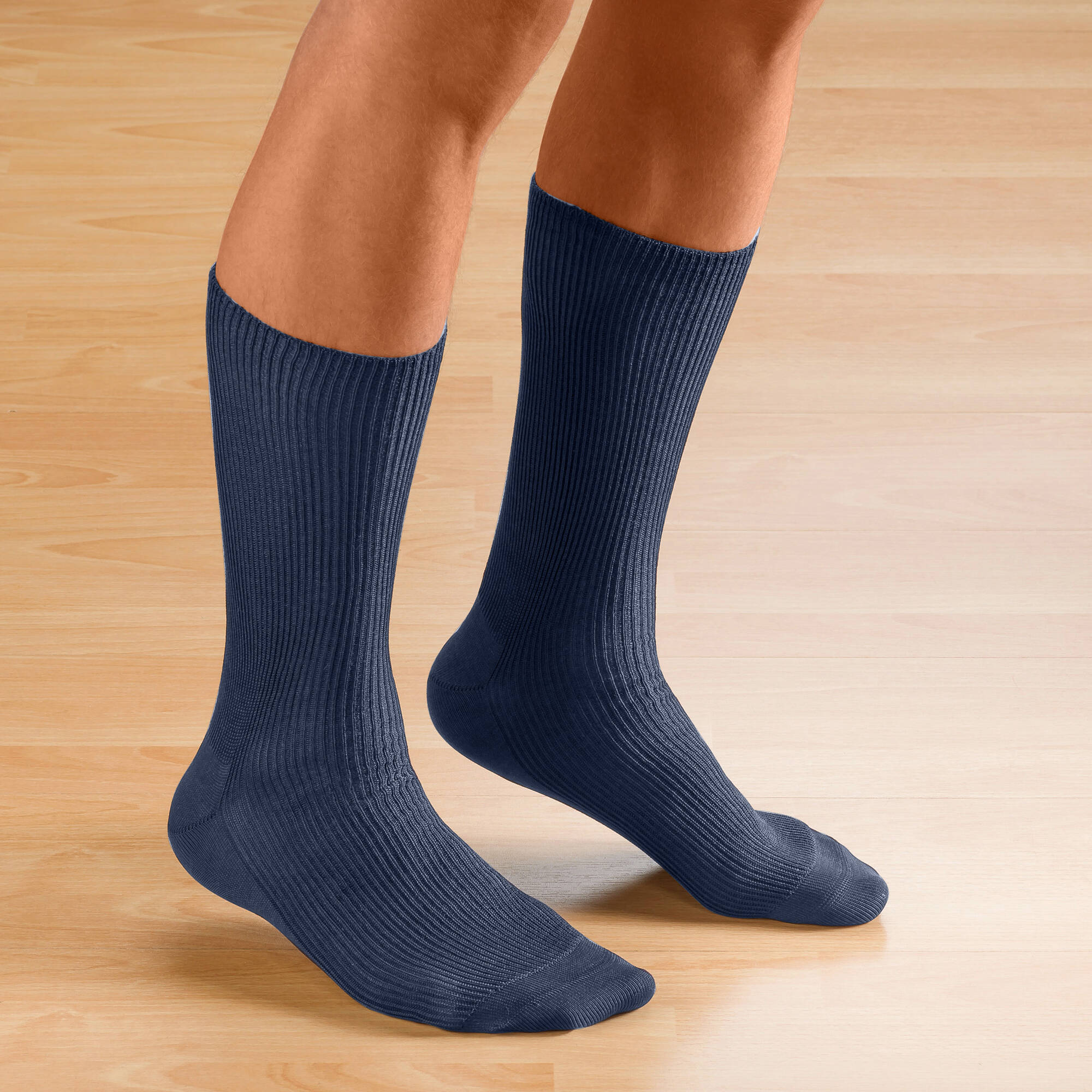 Mi-chaussettes spcial jambes sensibles - lot de 2 paires - Blancheporte 20 €