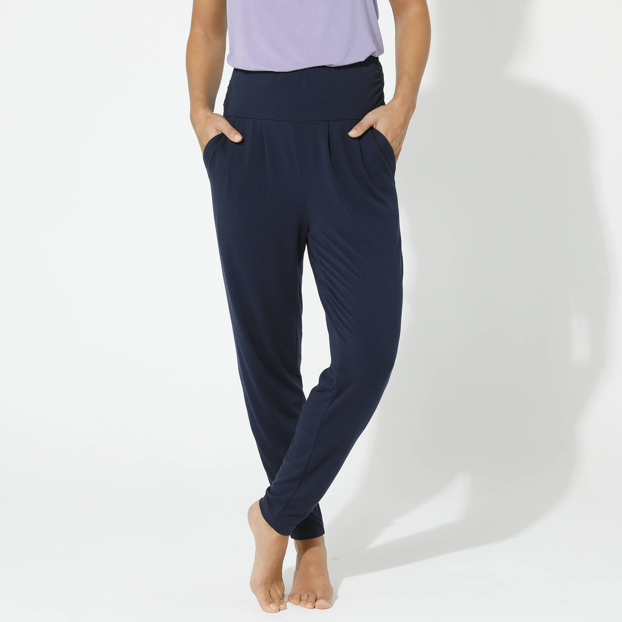 Pantalon de yoga en maille, coupe ultra confort - Blancheporte