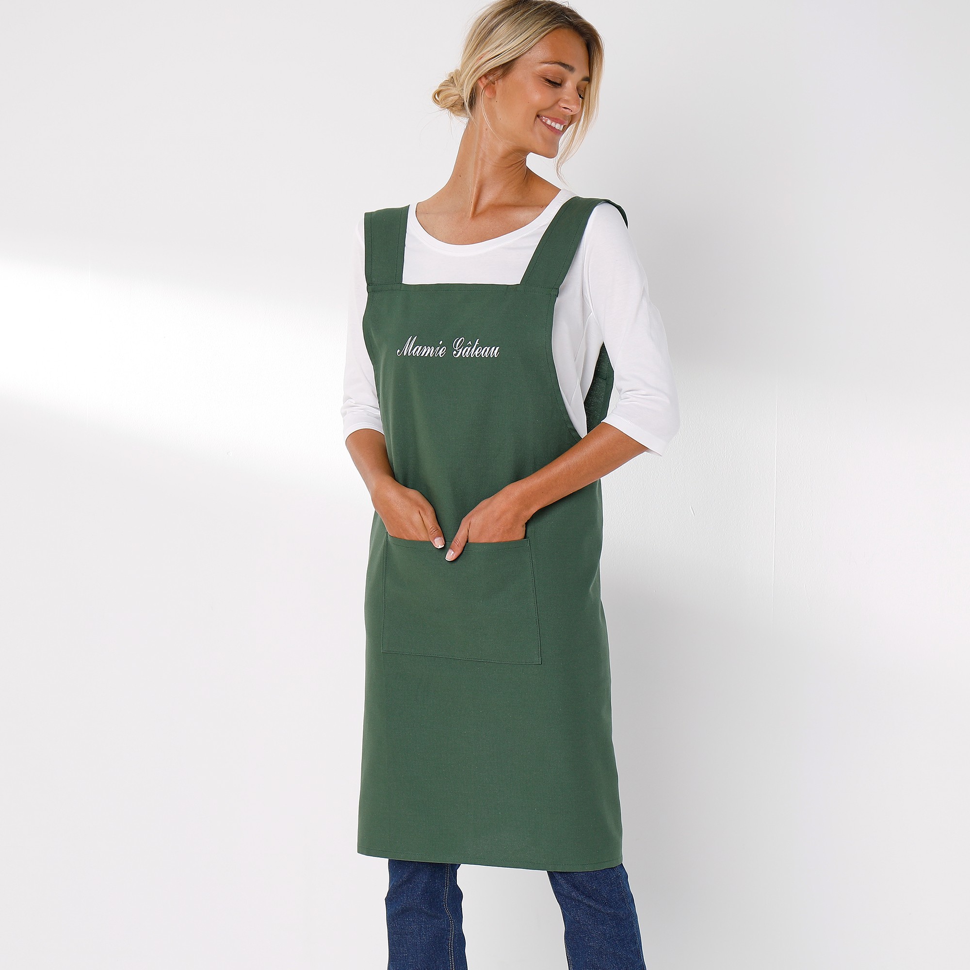 Tablier De Cuisine Japonais Coton Uni Personnalisable - Blancheporte