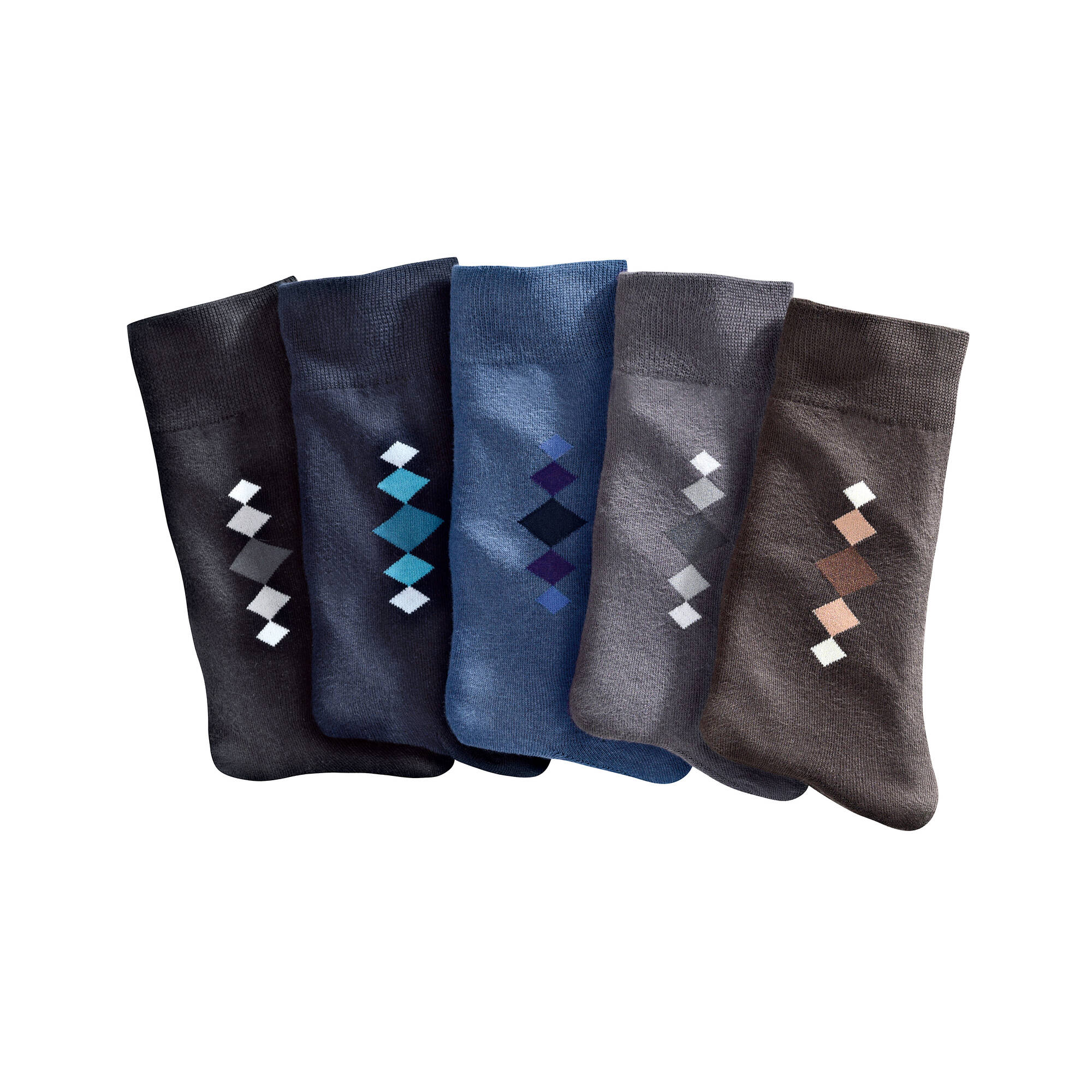 Mi-chaussettes fantaisie - lot de 5 paires - Blancheporte 22 €