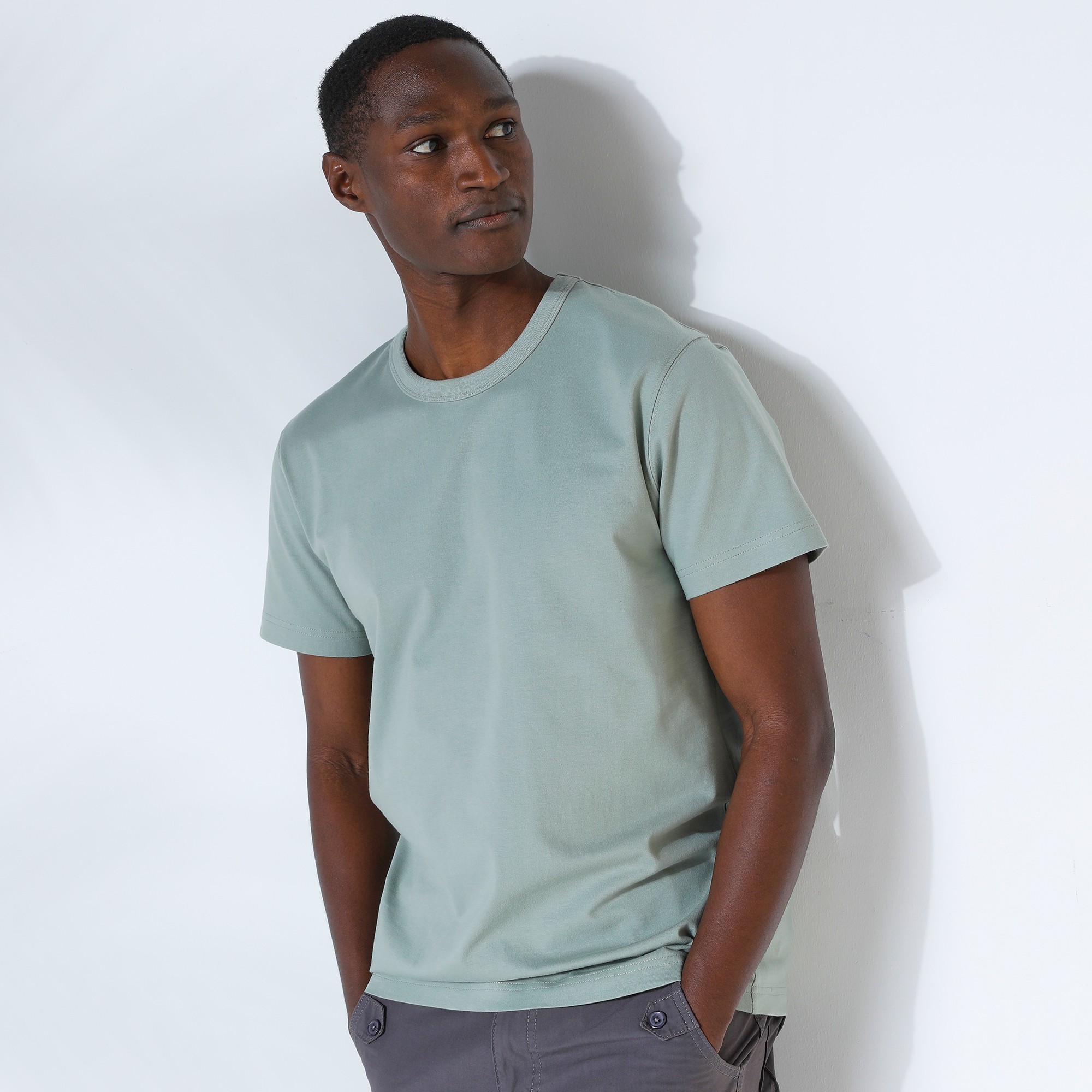 T-shirt Uni Col Rond Manches Courtes - Coton Biologique - Blancheporte