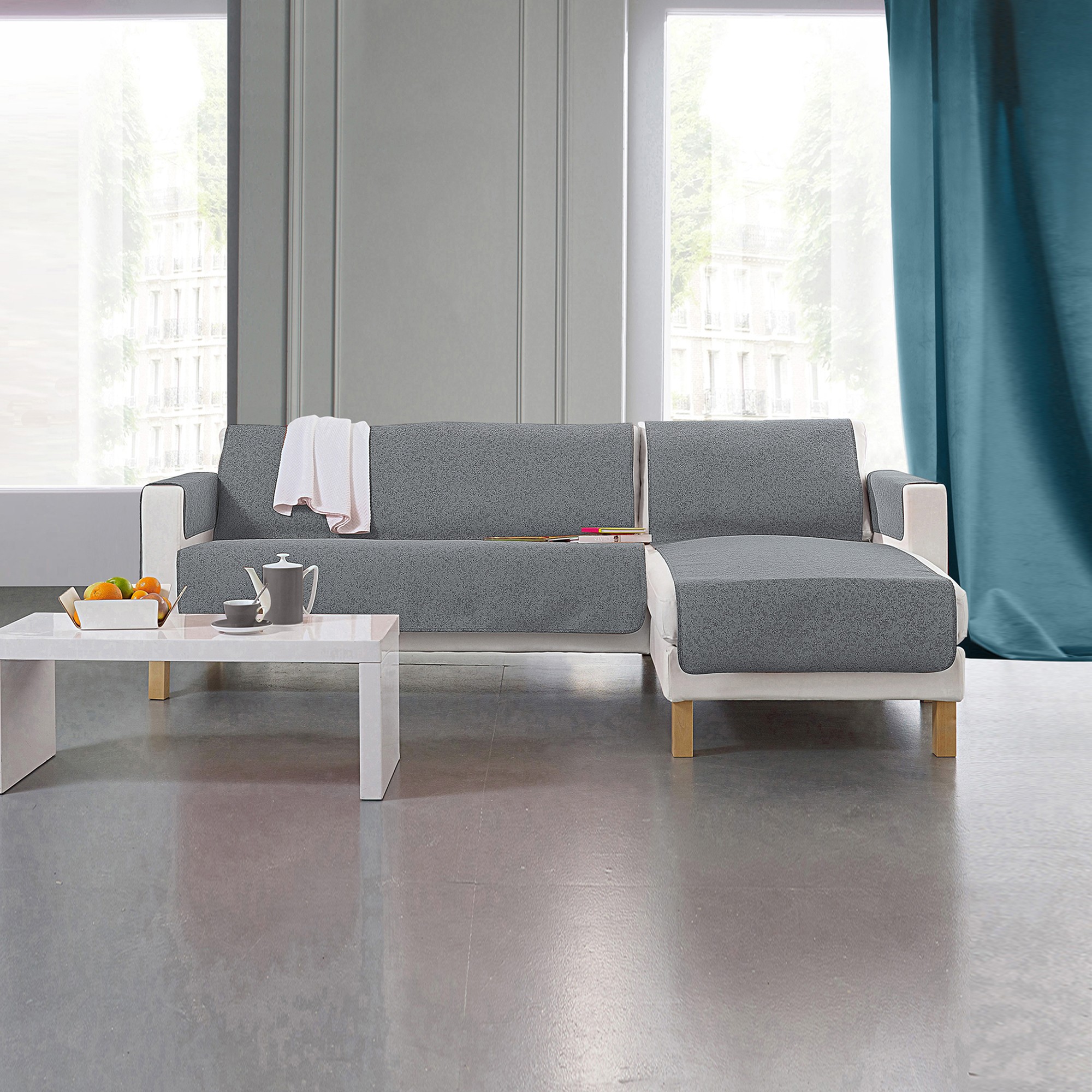 Protège-salon Faux-uni Antiglisse - Blancheporte