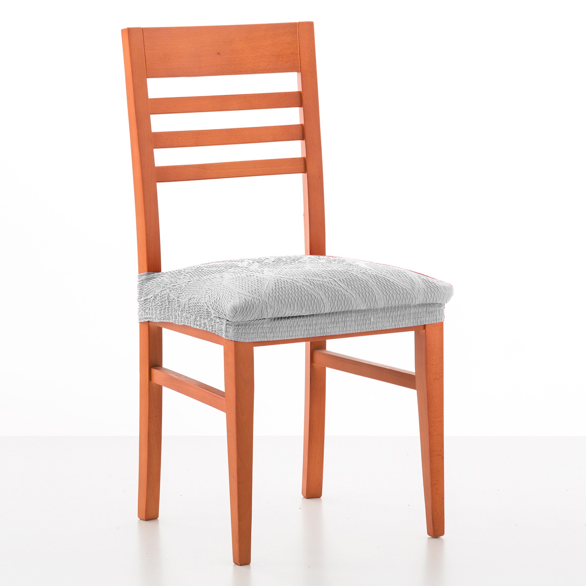 Housse Extensible Motif Jacquard serpentins Spéciale Assise De Chaise - Lot De 2 - Blancheporte