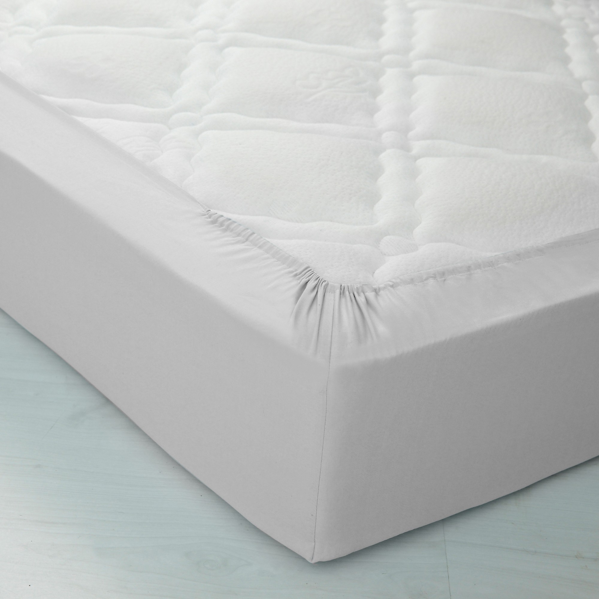 Drap-housse uni jersey bonnets 26 cm - Drap-housse 2 Personnesonnes : 160x200cm - Gris - Colombine