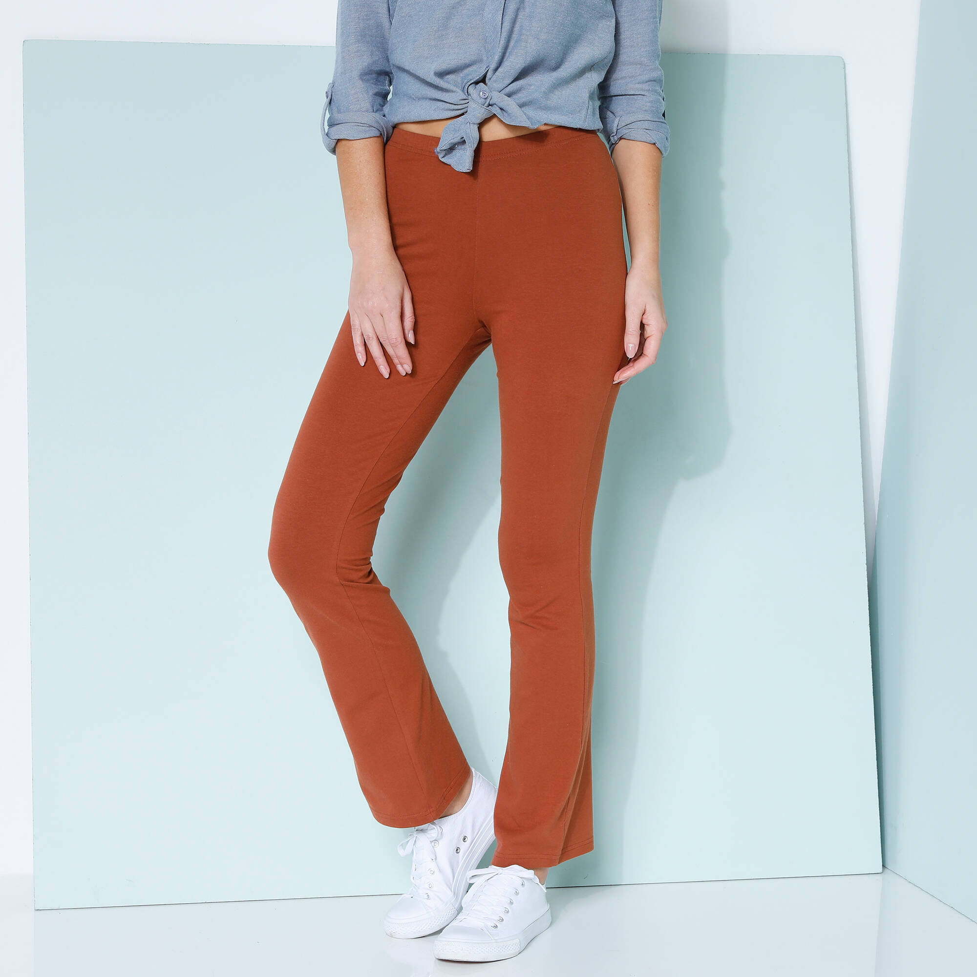 Legging bootcut uni taille lastique - Blancheporte 26 €