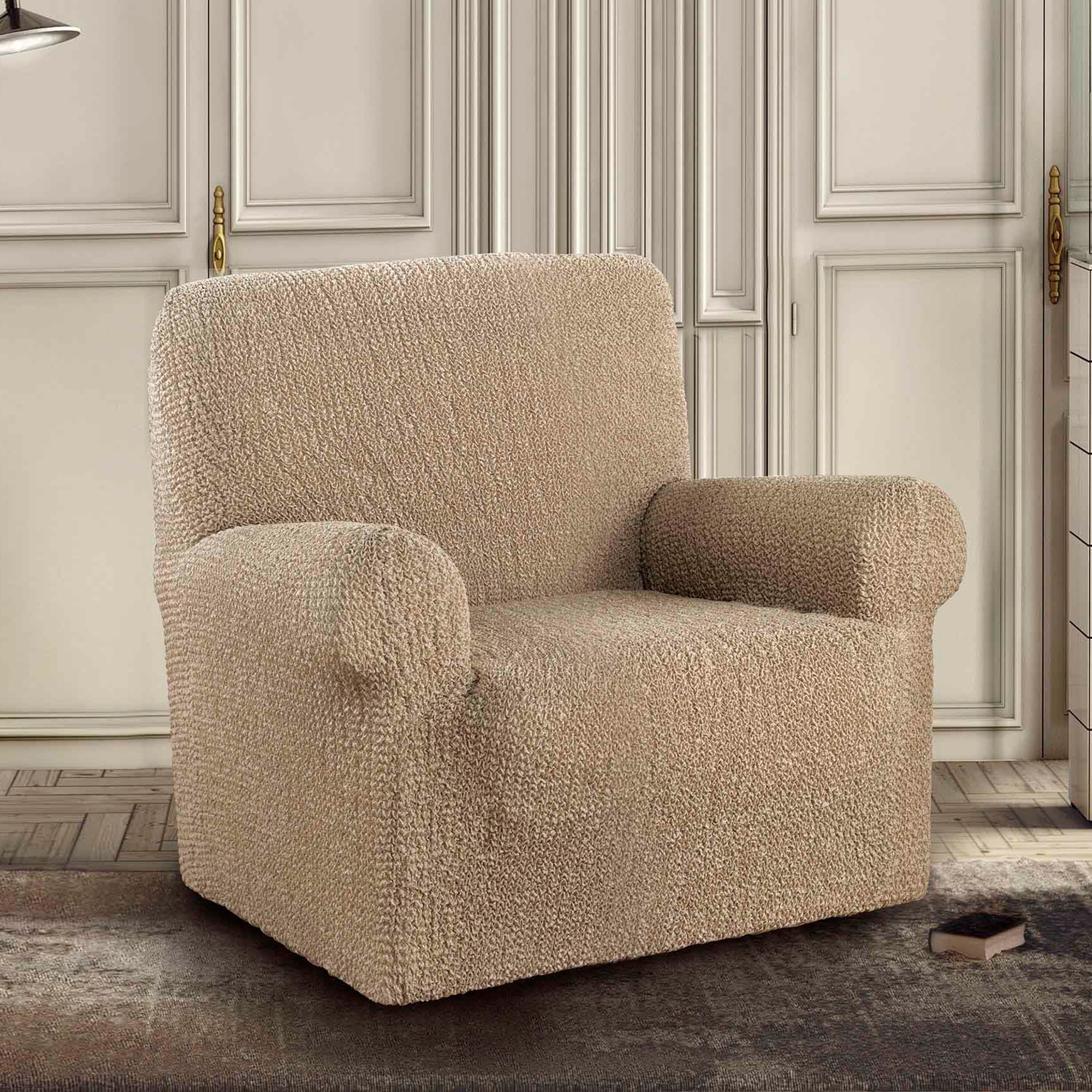 Housse Bi-extensible Imprimée Gaufrée Pour Fauteuil Et Canapé - Blancheporte