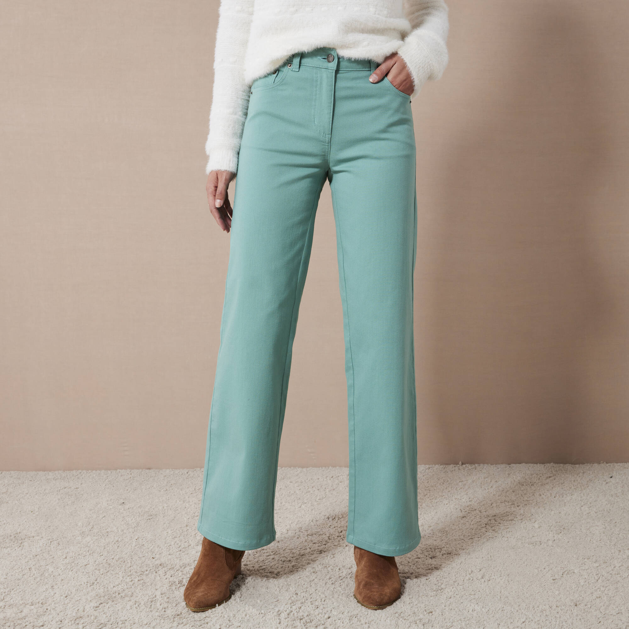 Blancheporte Femme Pantalon large tritOOshop