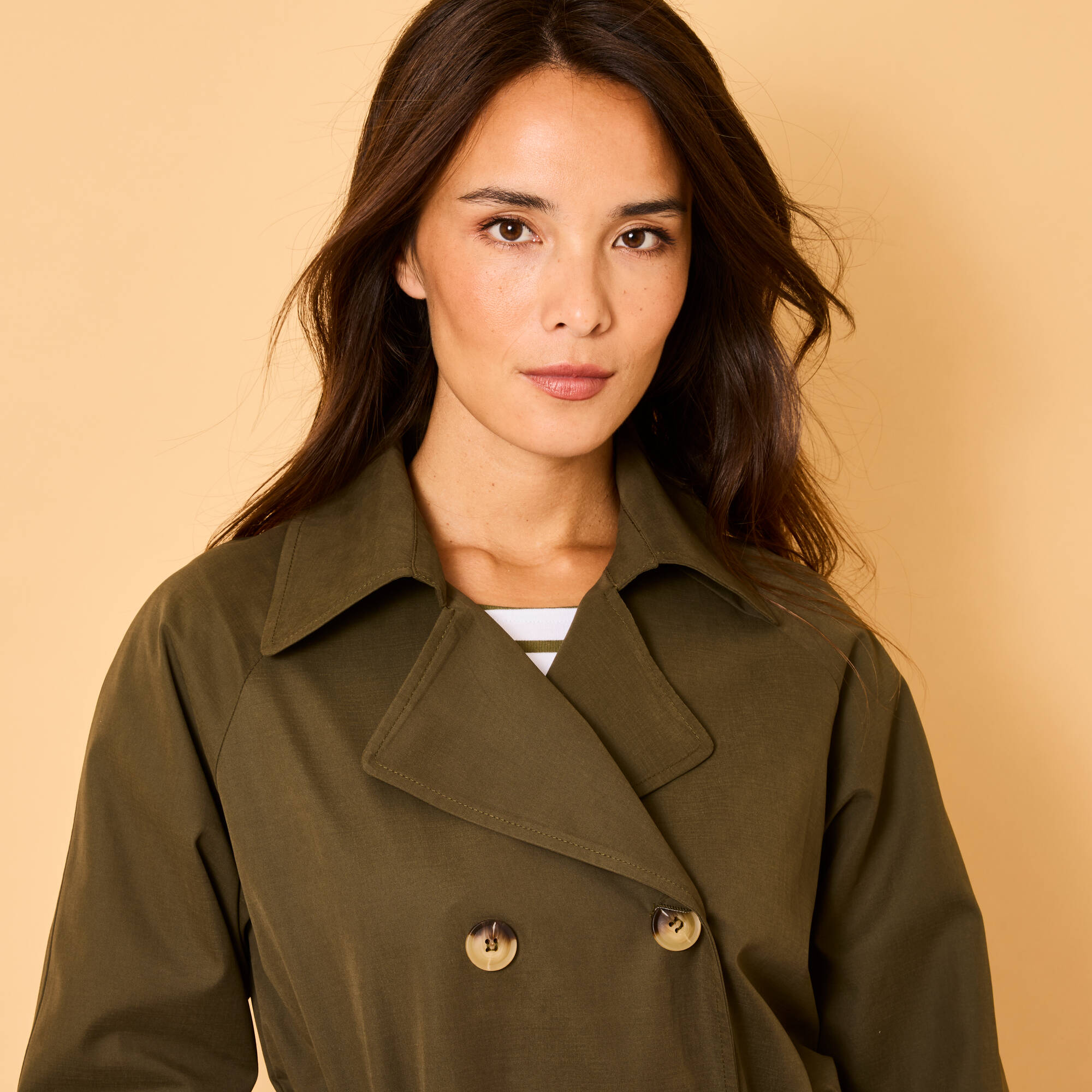 Trench dperlant ceinture amovible - Blancheporte 80 €