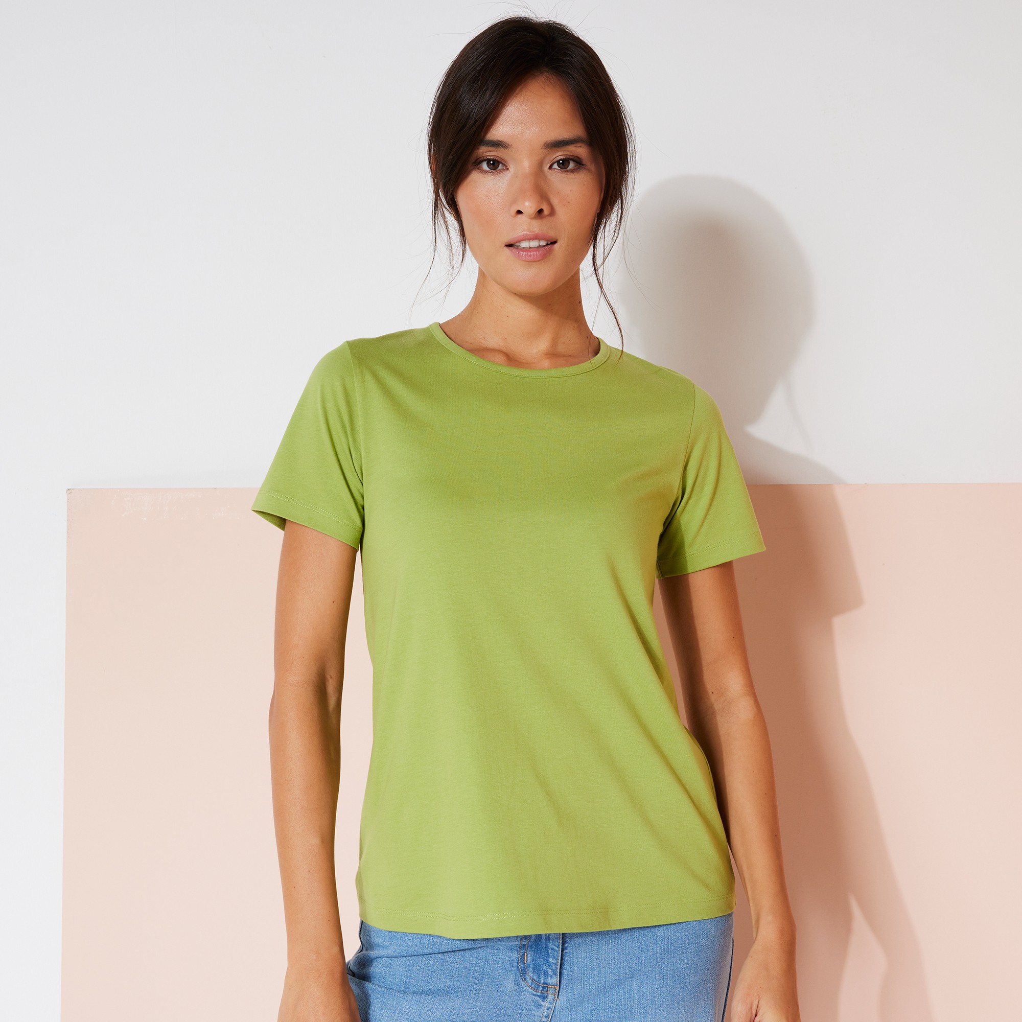 T-shirt Manches Courtes Uni - Blancheporte