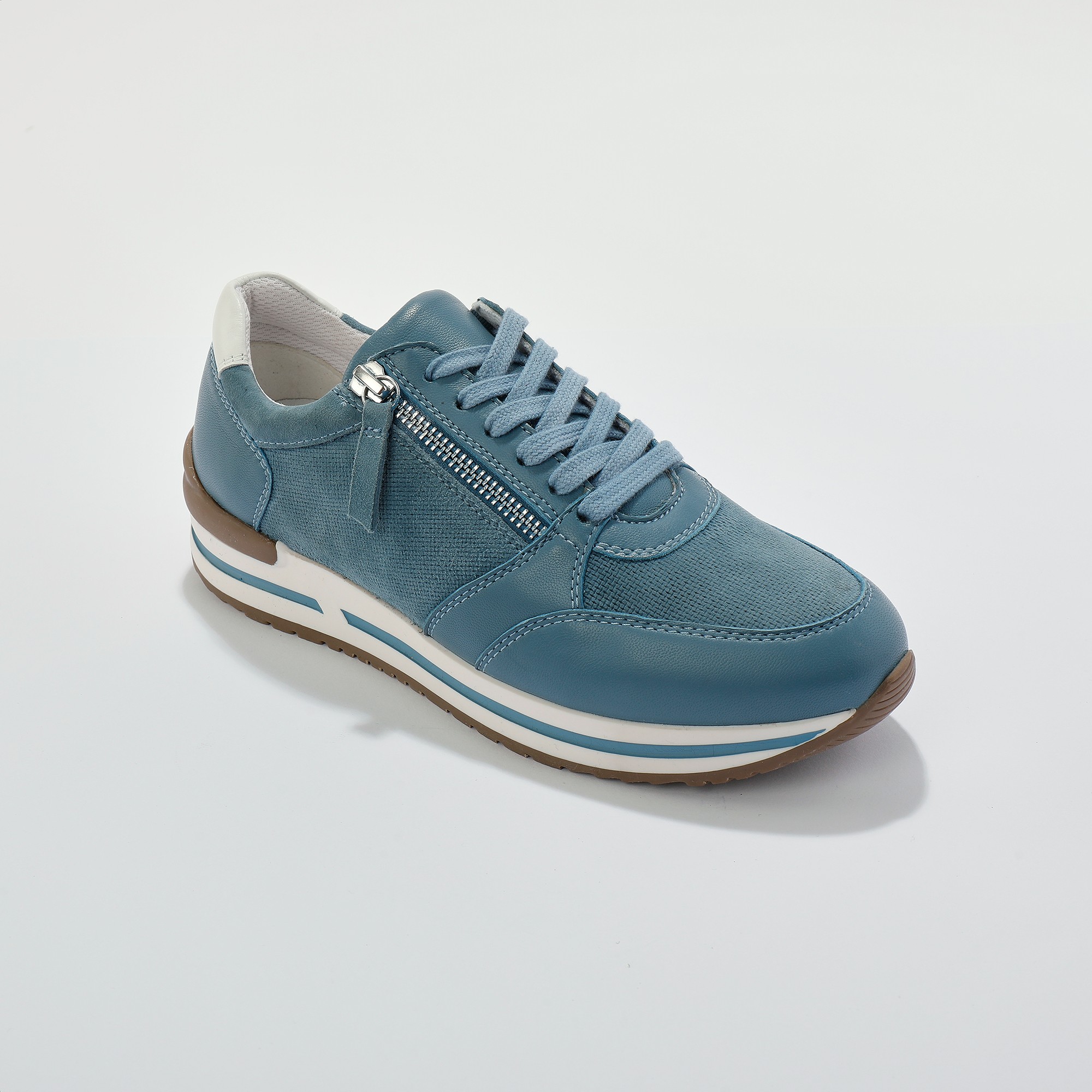 Baskets Zippées Bi-matière - Blancheporte