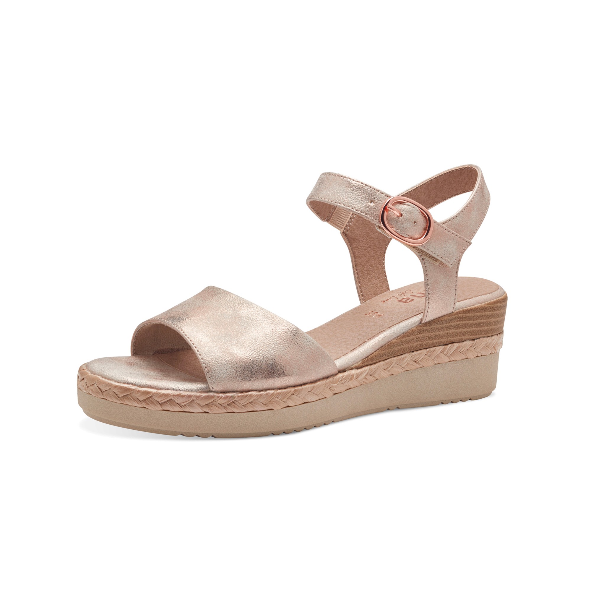 Sandales compensées fantaisie - 40 - Or - Jana