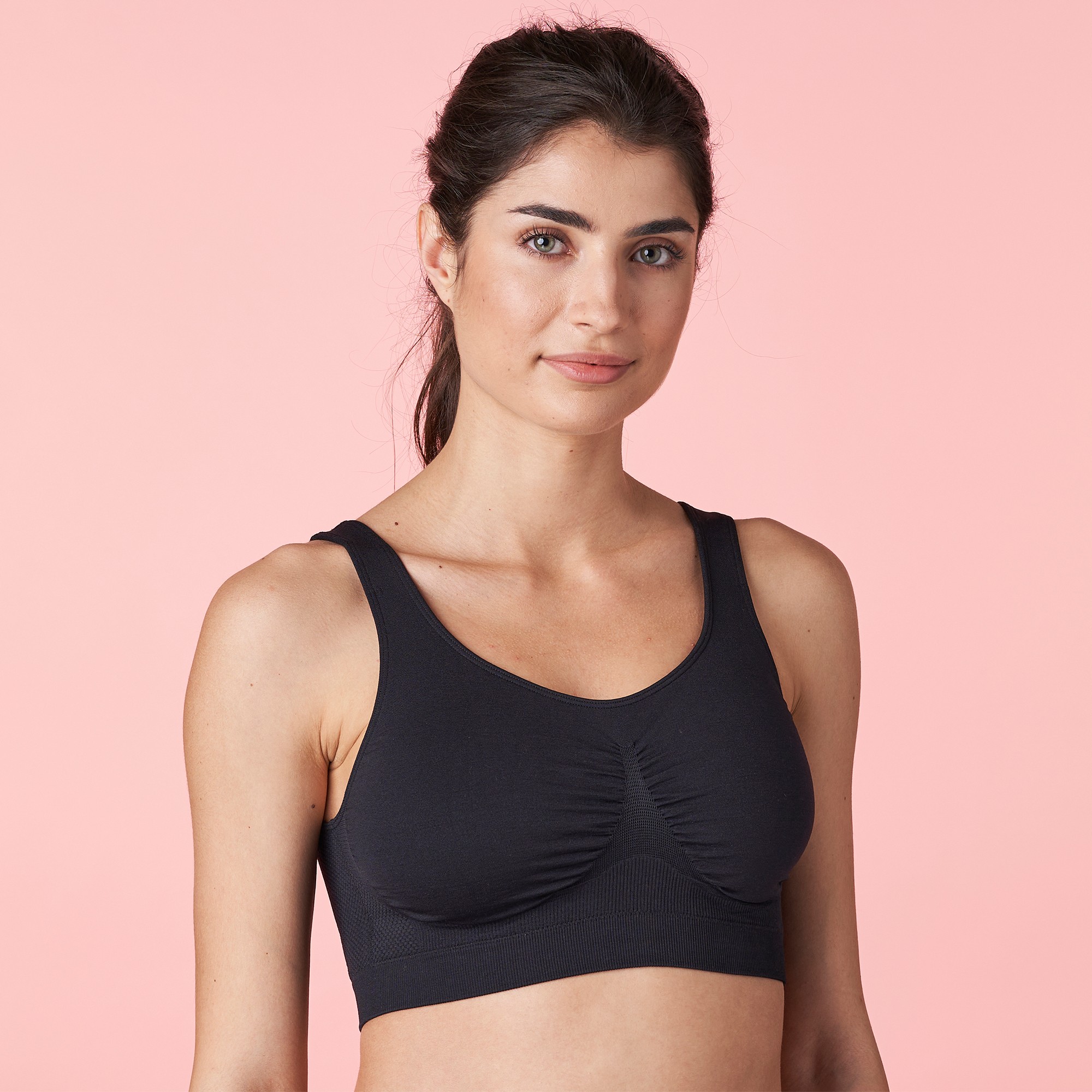 Brassière Just essential stretch - sans armatures - M - Noir - Bestform