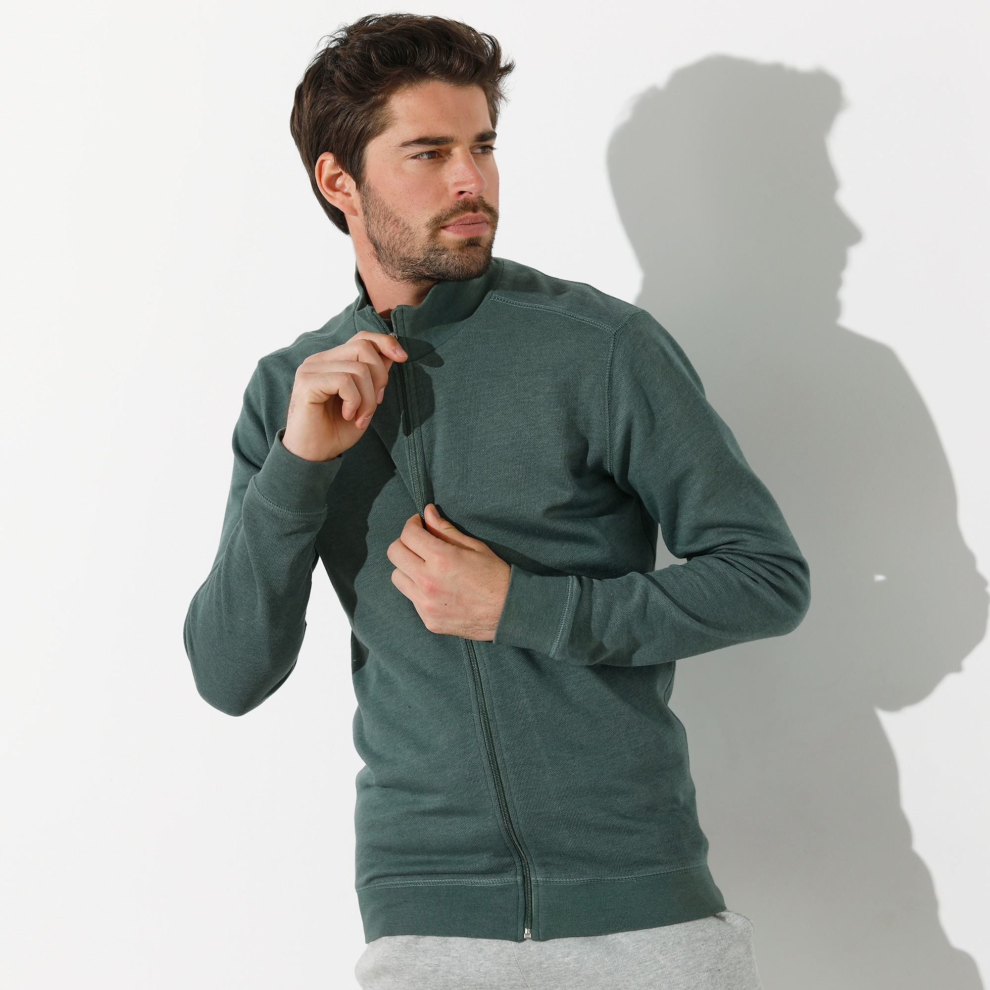 Sweat Entièrement Zippé Uni - Blancheporte