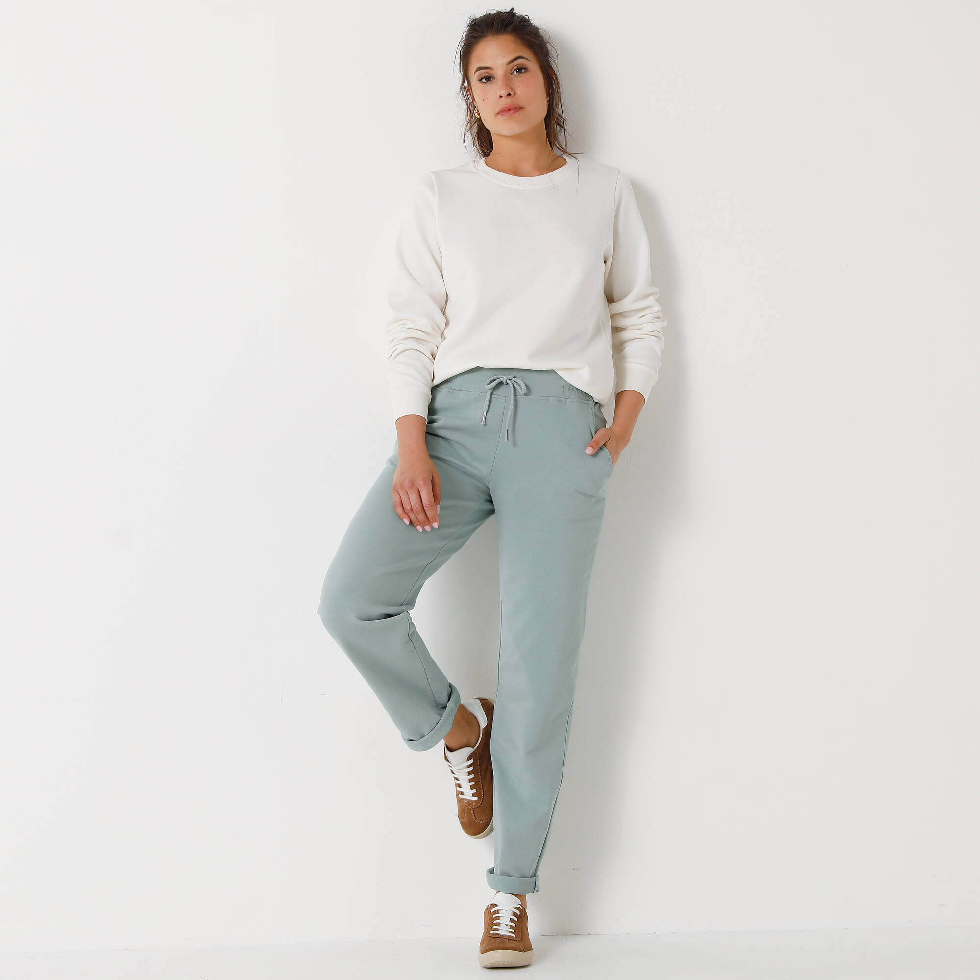 Pantalon jogpant ceinture lastique molleton - Blancheporte 18$