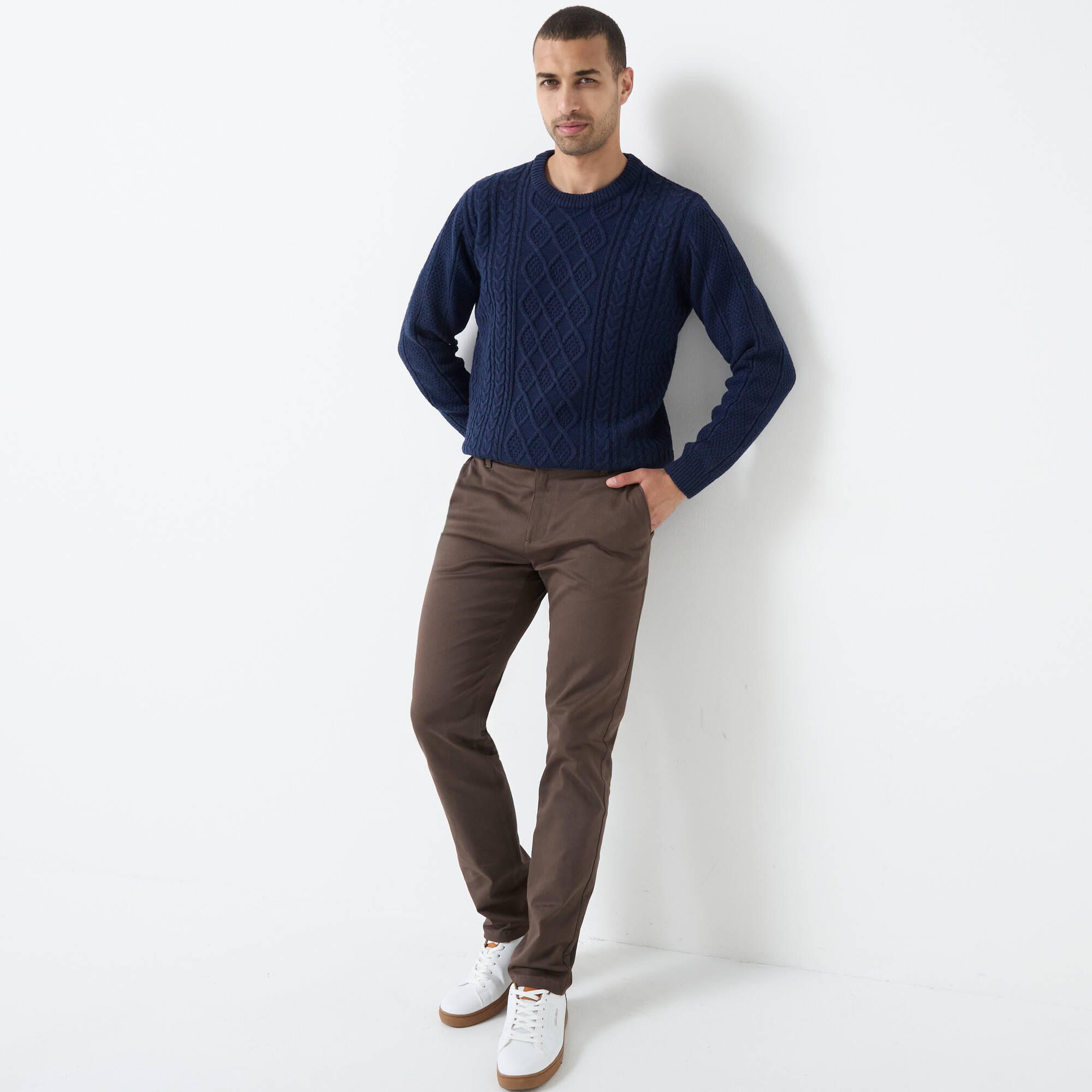 Pantalon chino lastiqu cts - Blancheporte 48$