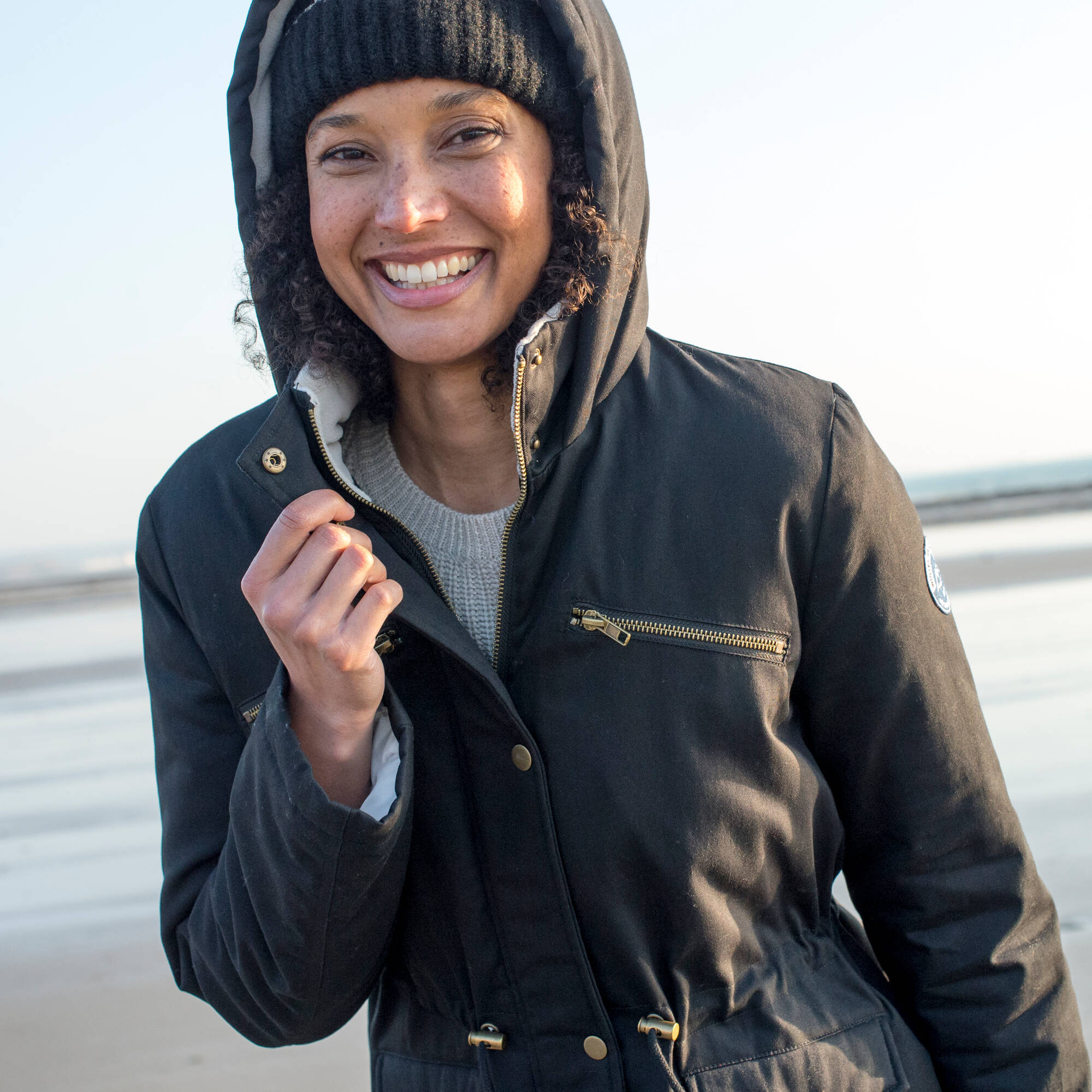 Parka dperlante double maille polaire - Blancheporte 100$