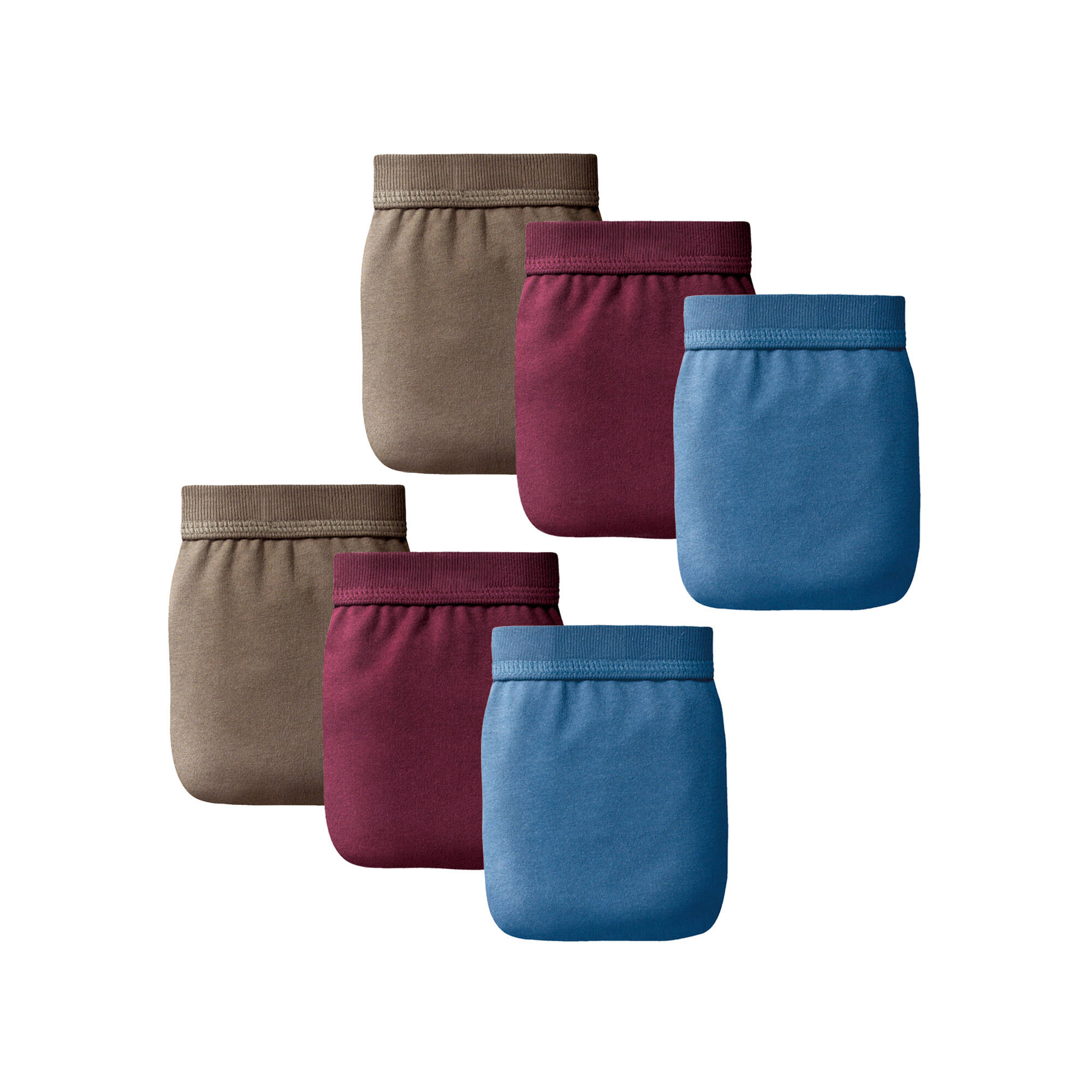 Slip ouvert taille haute uni - lot de 6 - Blancheporte