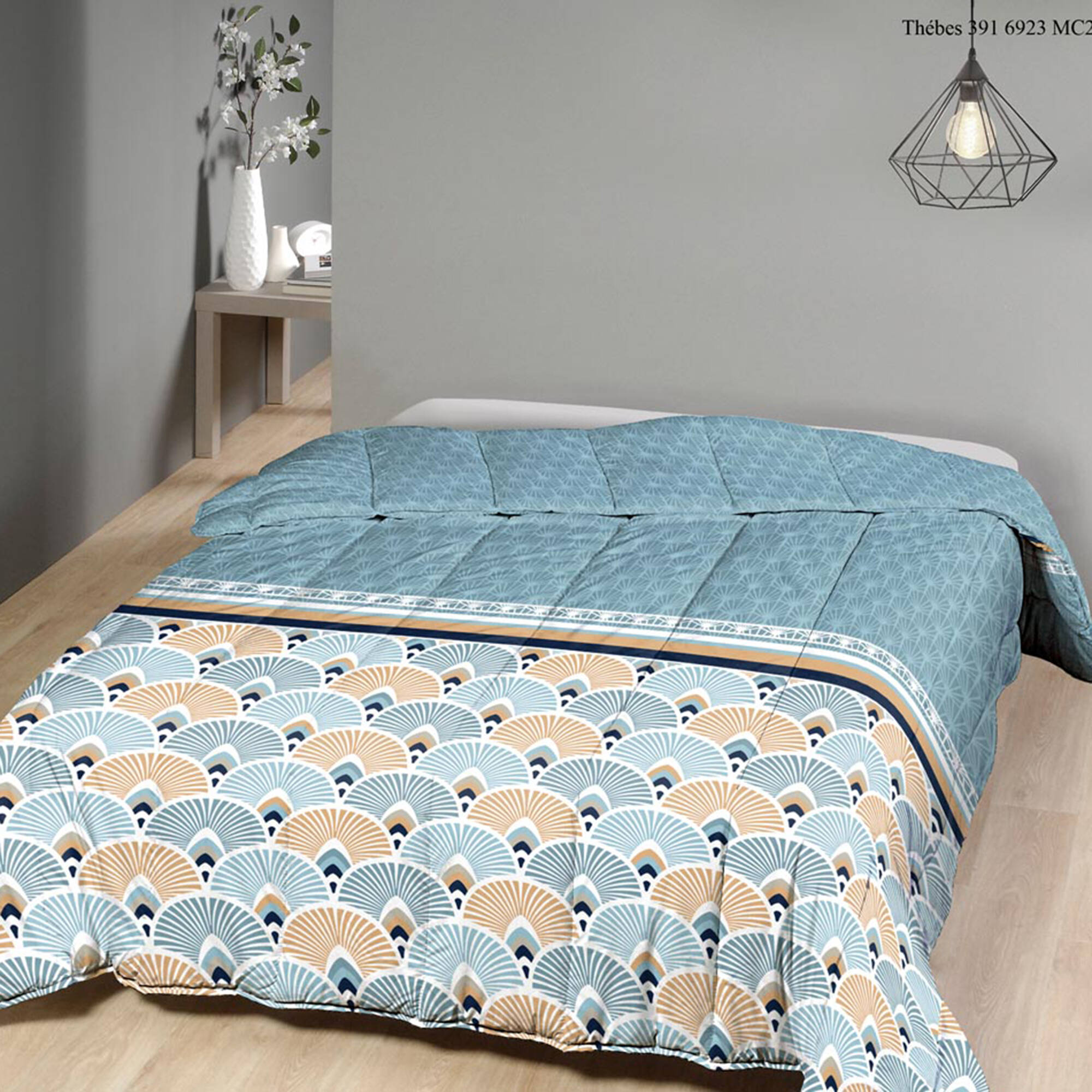 Couette microfibre imprimé art déco 350 g/m² - Blancheporte