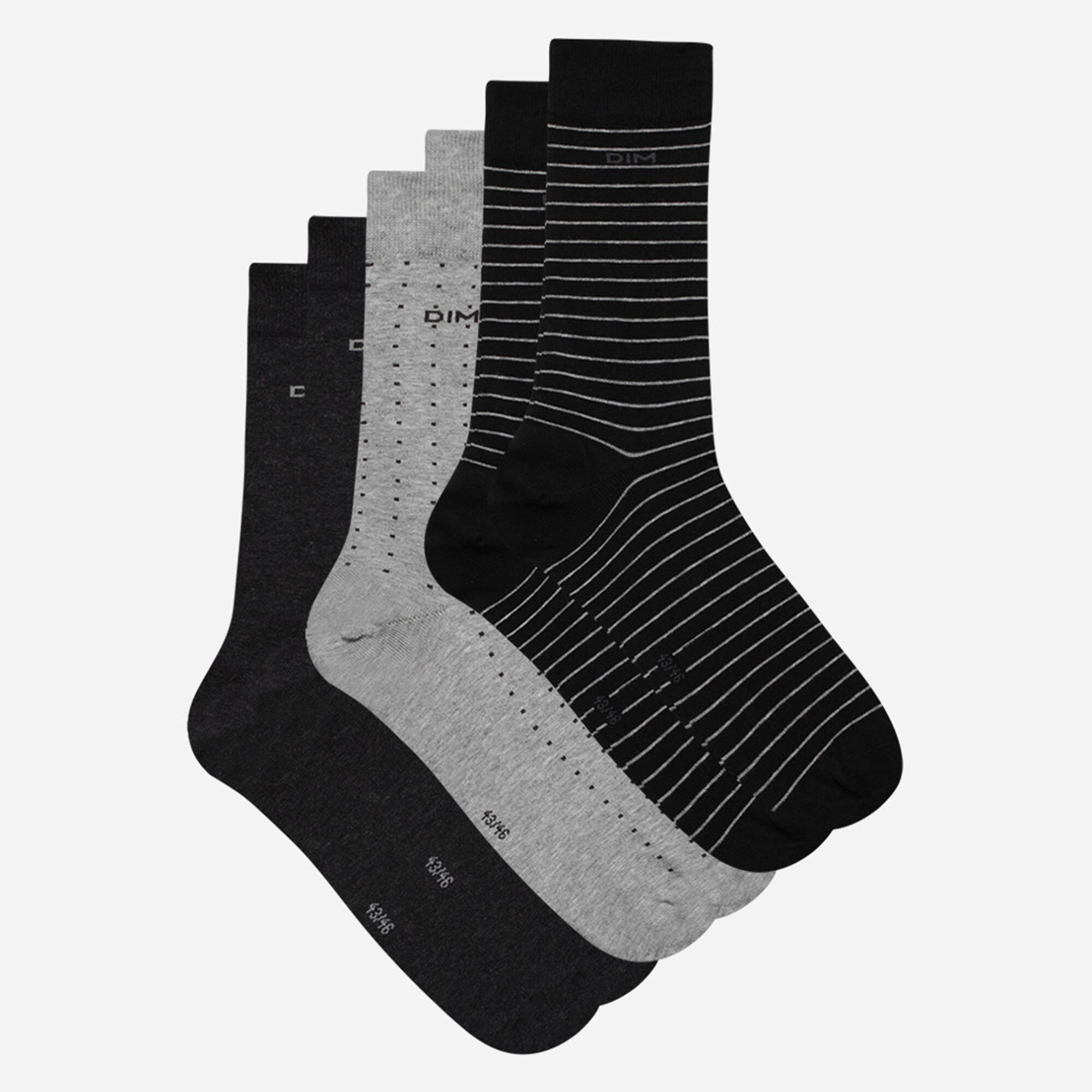 Mi-chaussettes Coton Style - lot de 3 paires - Blancheporte 17 €