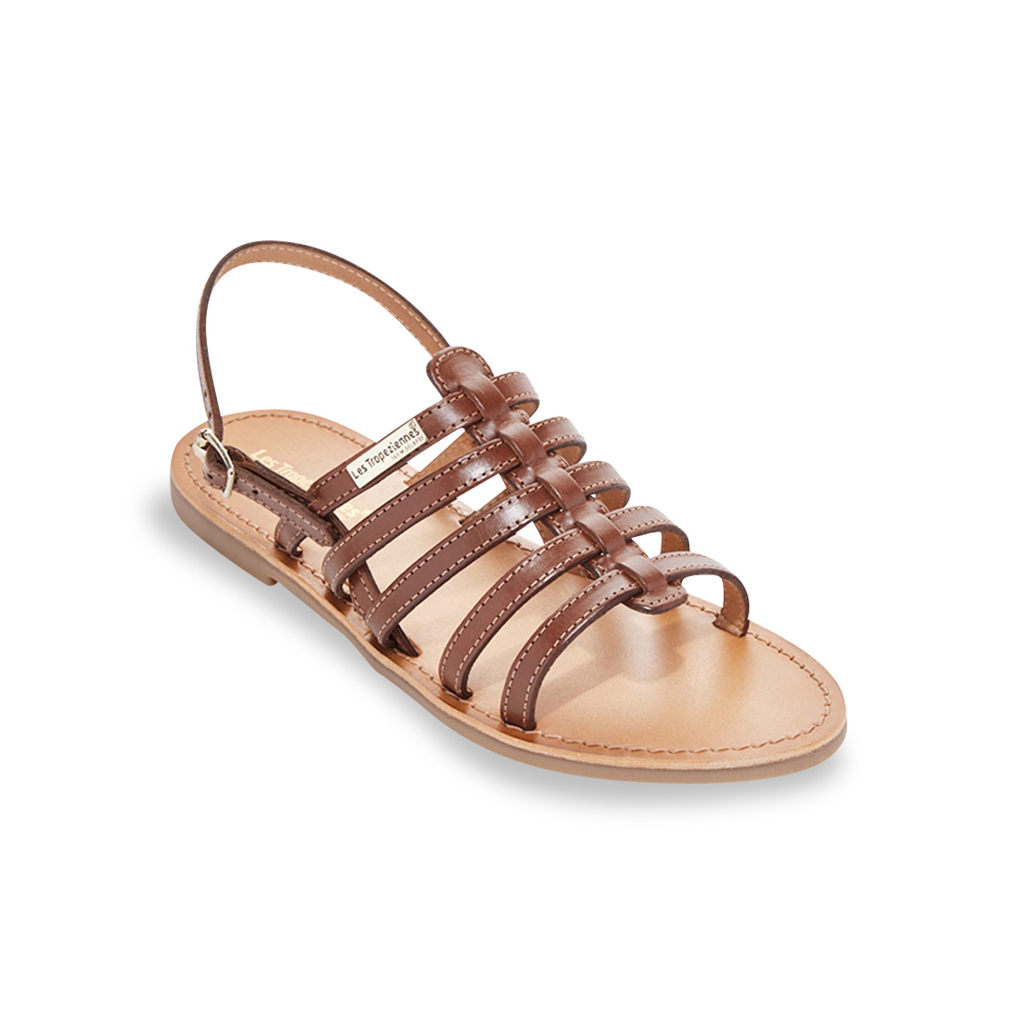 Sandales Plates En Cuir Hikano - Les Tropéziennes par M Belarbi