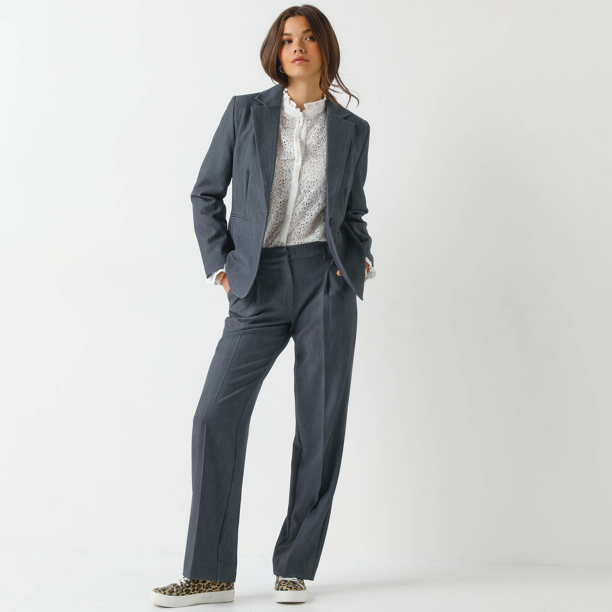 Veste blazer fluide manches longues - Blancheporte 70$