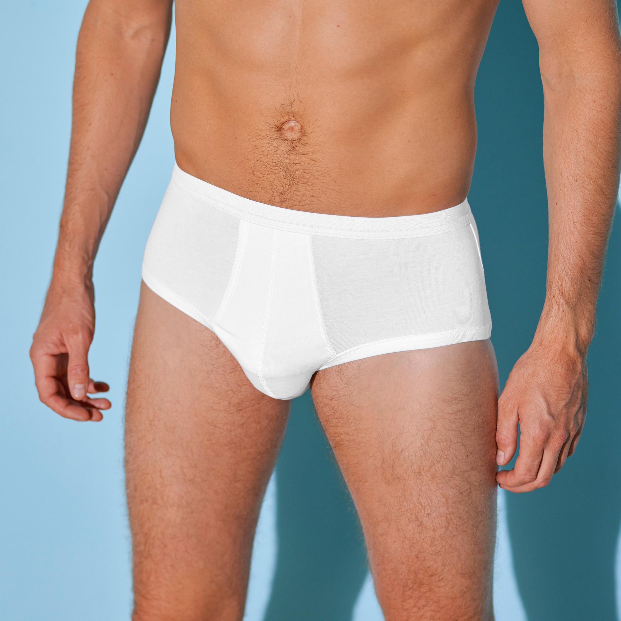 Slip ouvert taille haute lot de 2 blanc Blancheporte