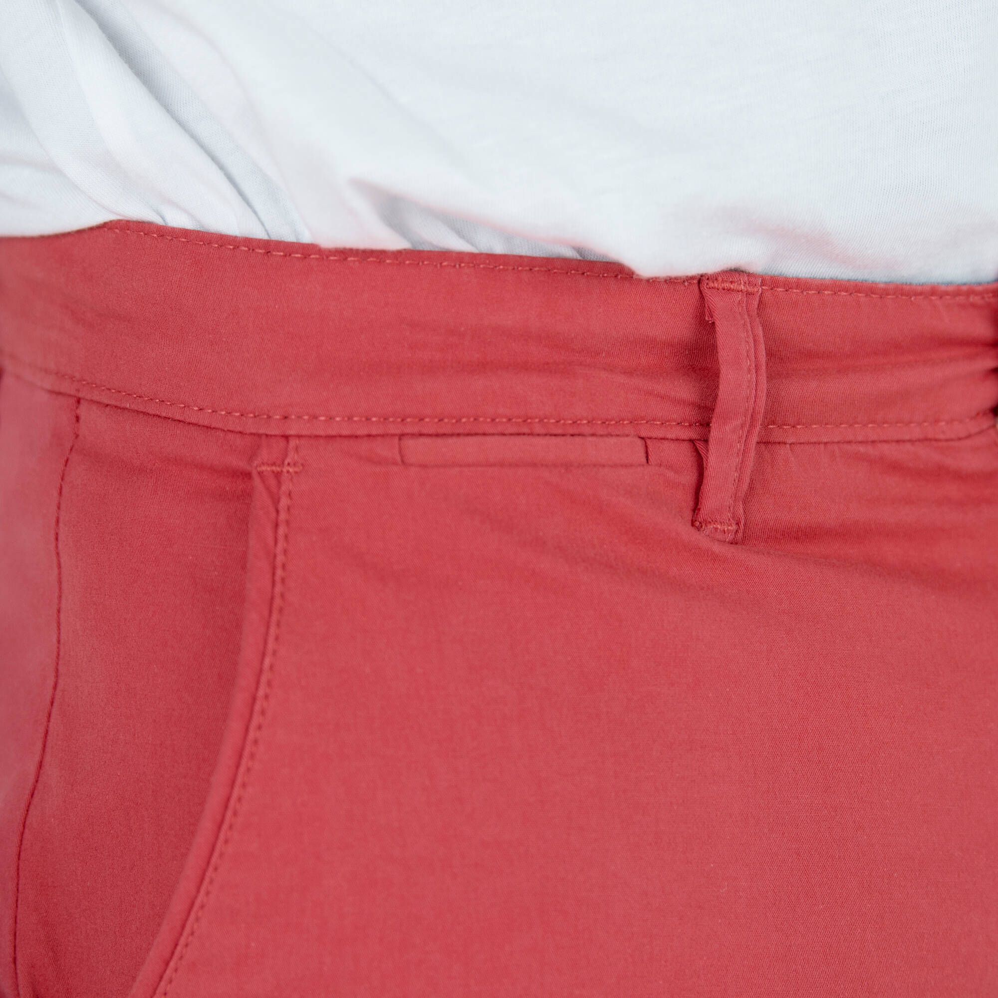 Pantalon chino toile sergé, corail grisé Blancheporte