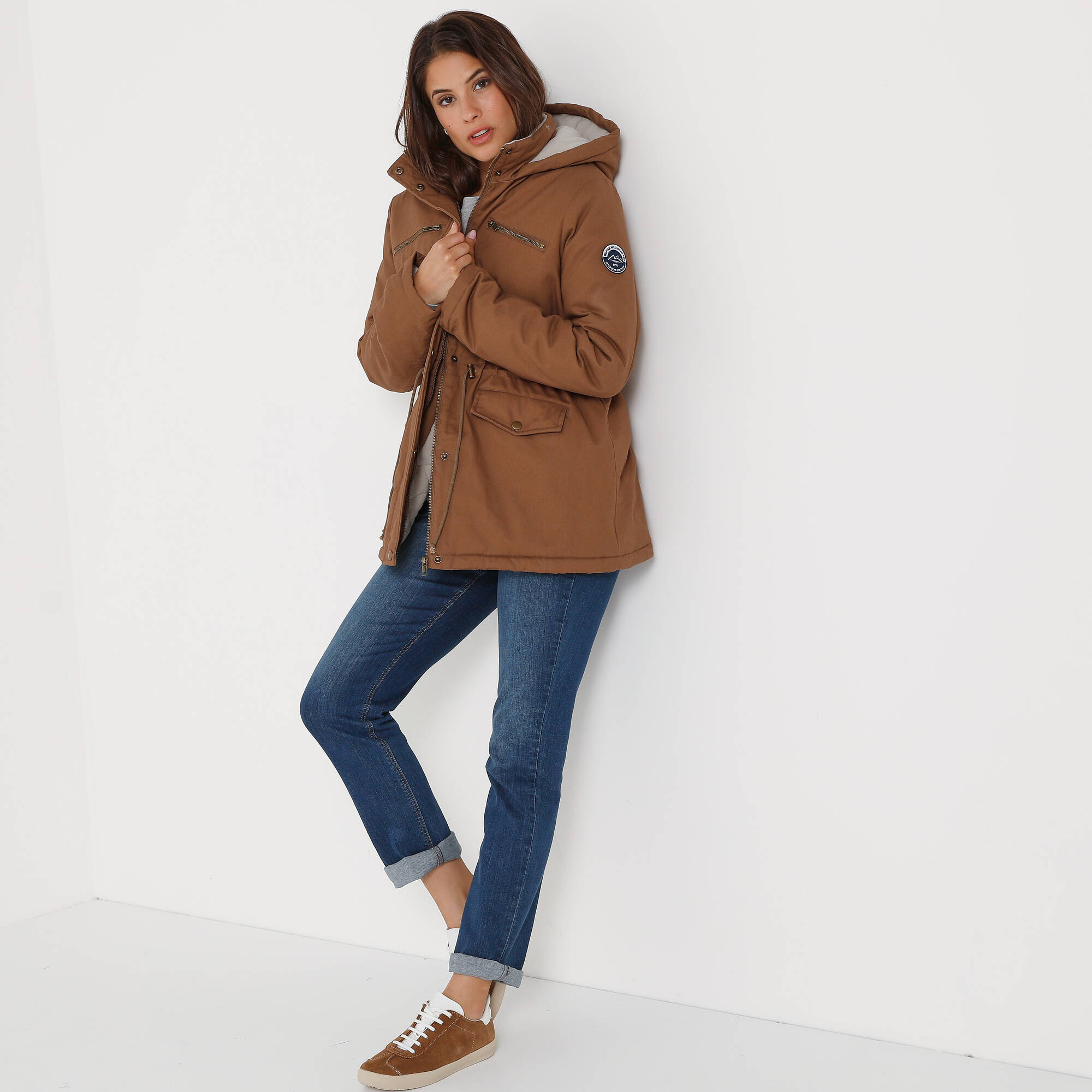 Parka dperlante double maille polaire - Blancheporte 100$