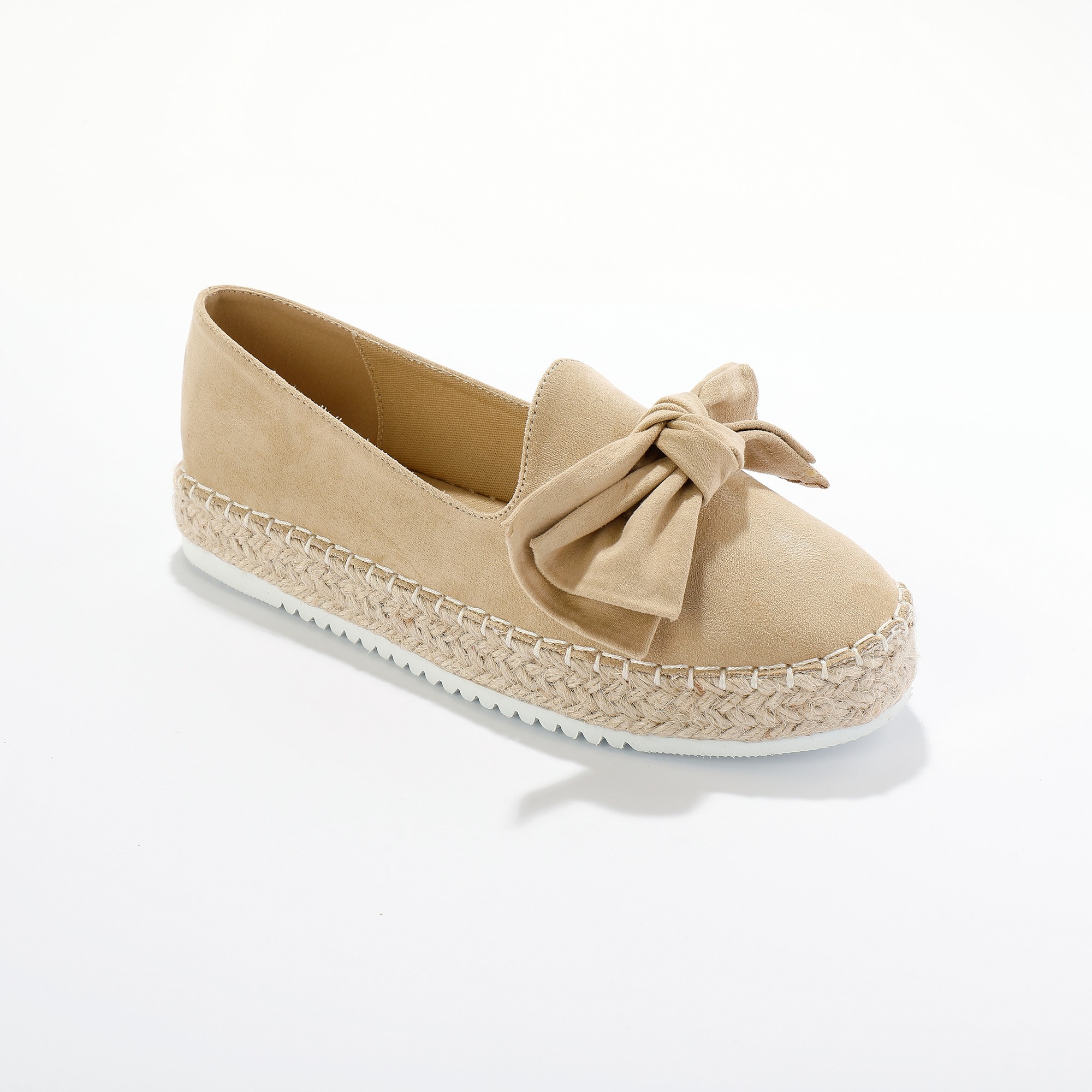 Mocassins Espadrilles Noeud À Semelle Corde Crantée - Blancheporte