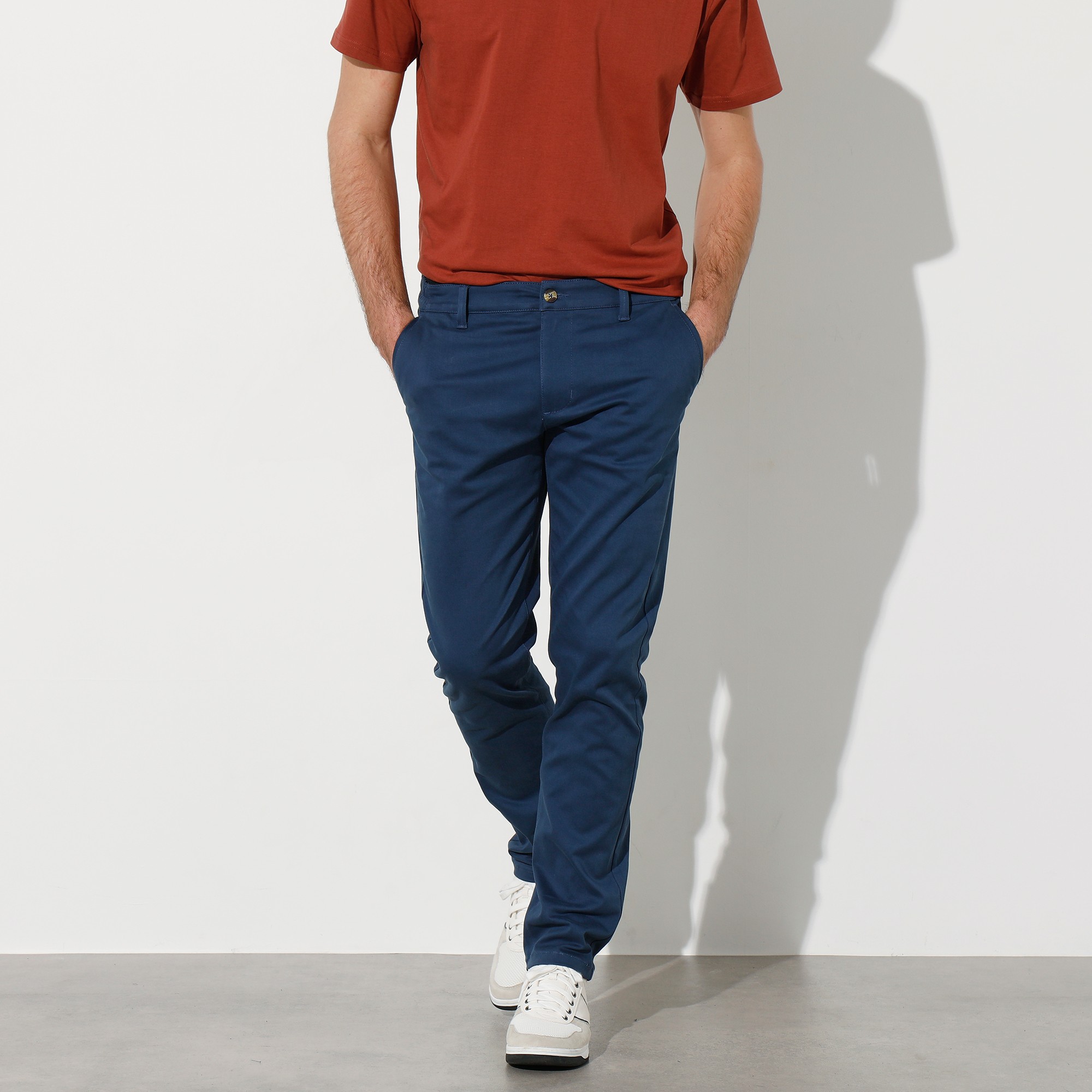 Pantalon Chino Ceinture Élastiquée Côtés - Blancheporte