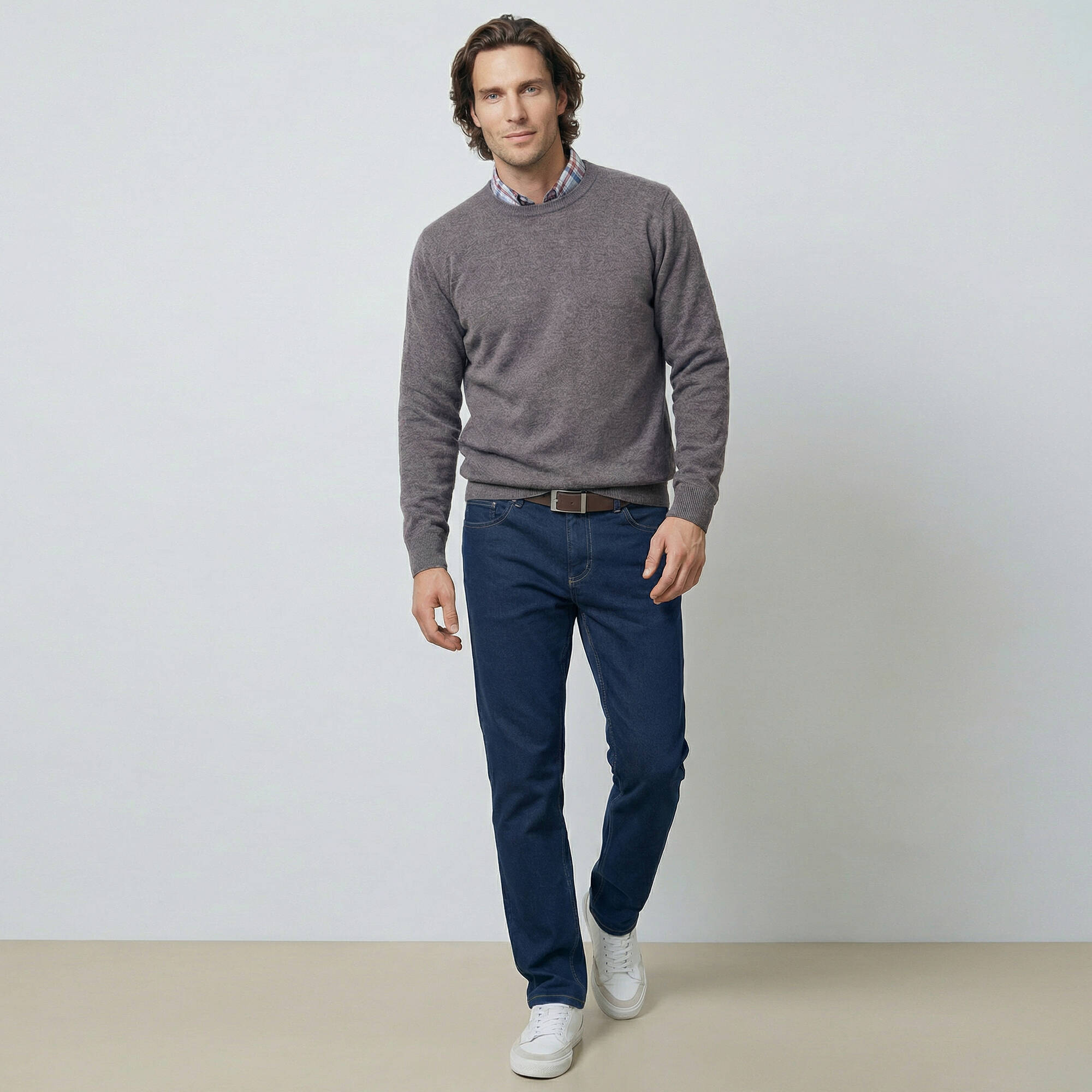 Pull uni col rond - Blancheporte 30$