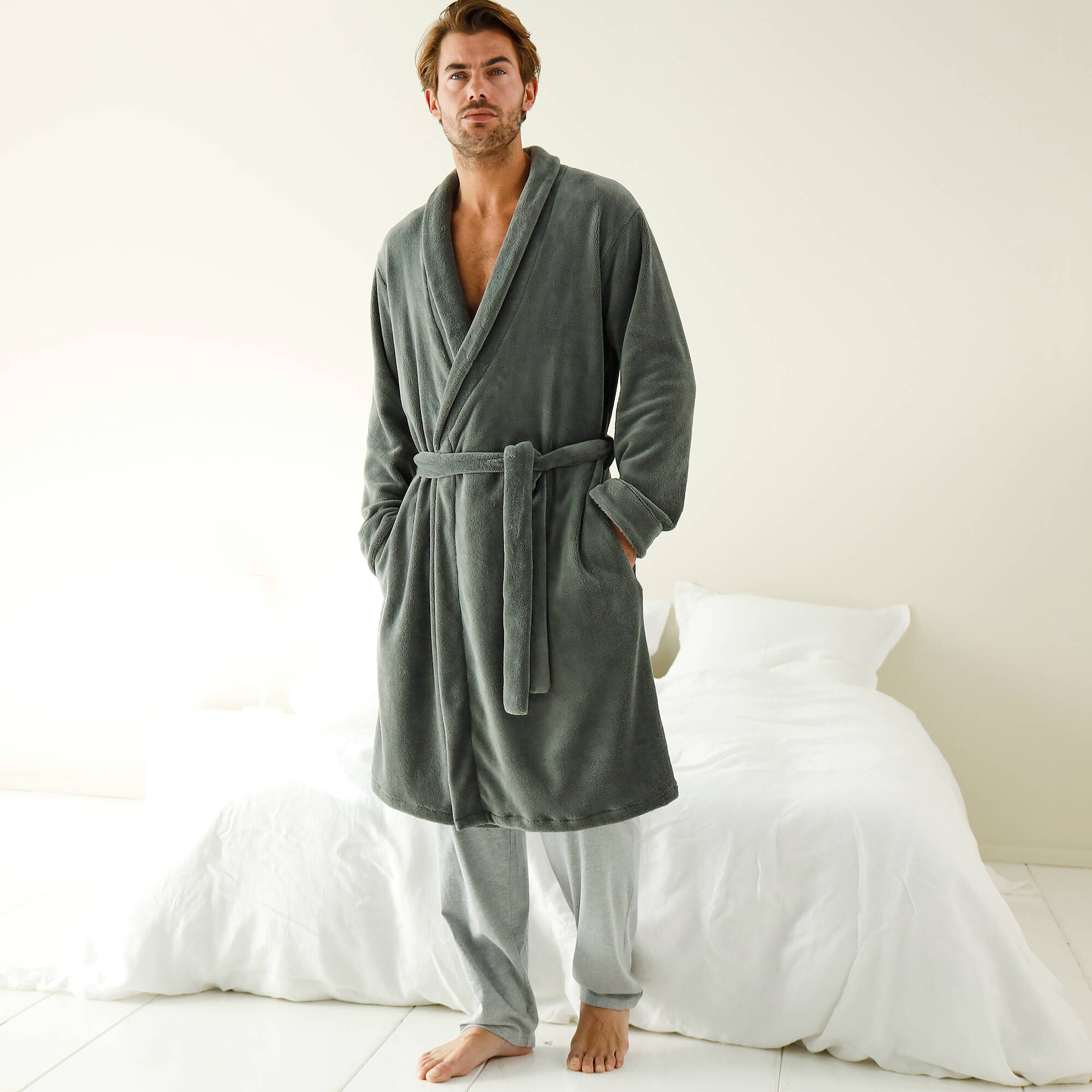 Blancheporte Robe de chambre toucher peluche