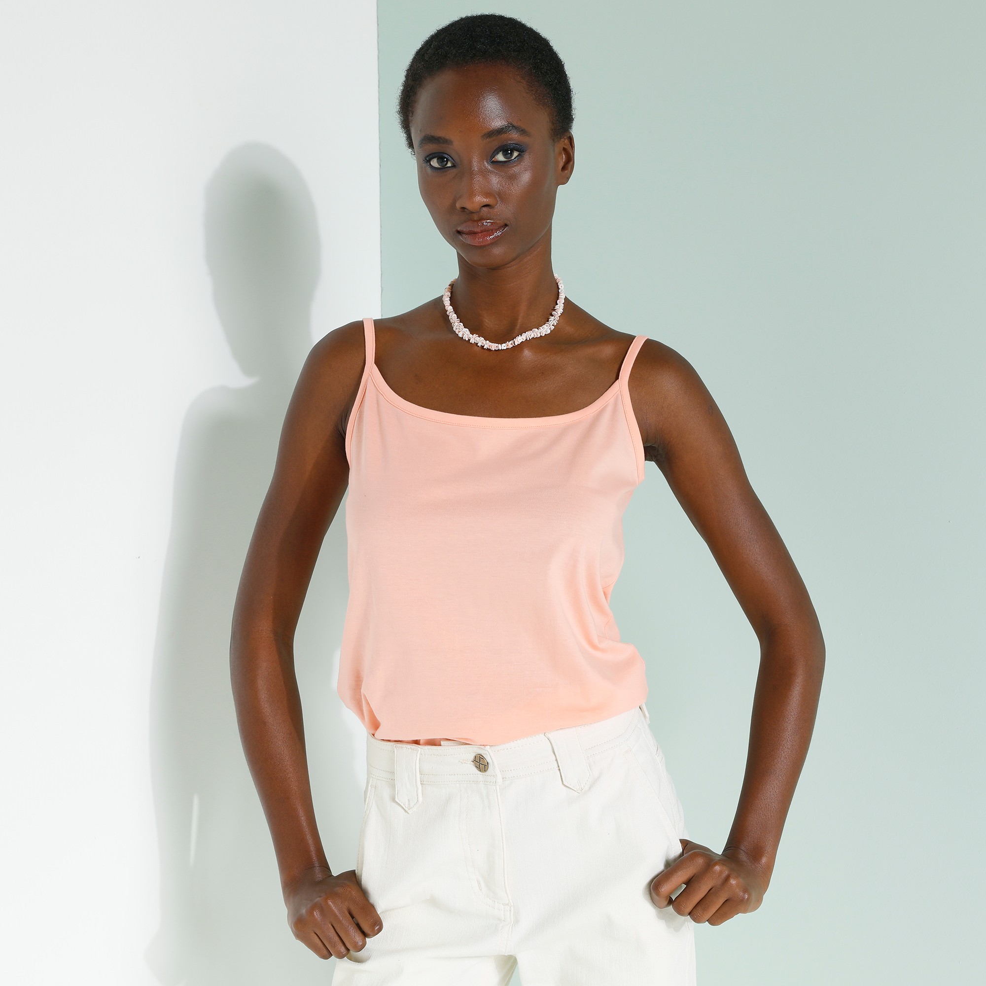 Débardeur Fines Bretelles, Coton - Blancheporte