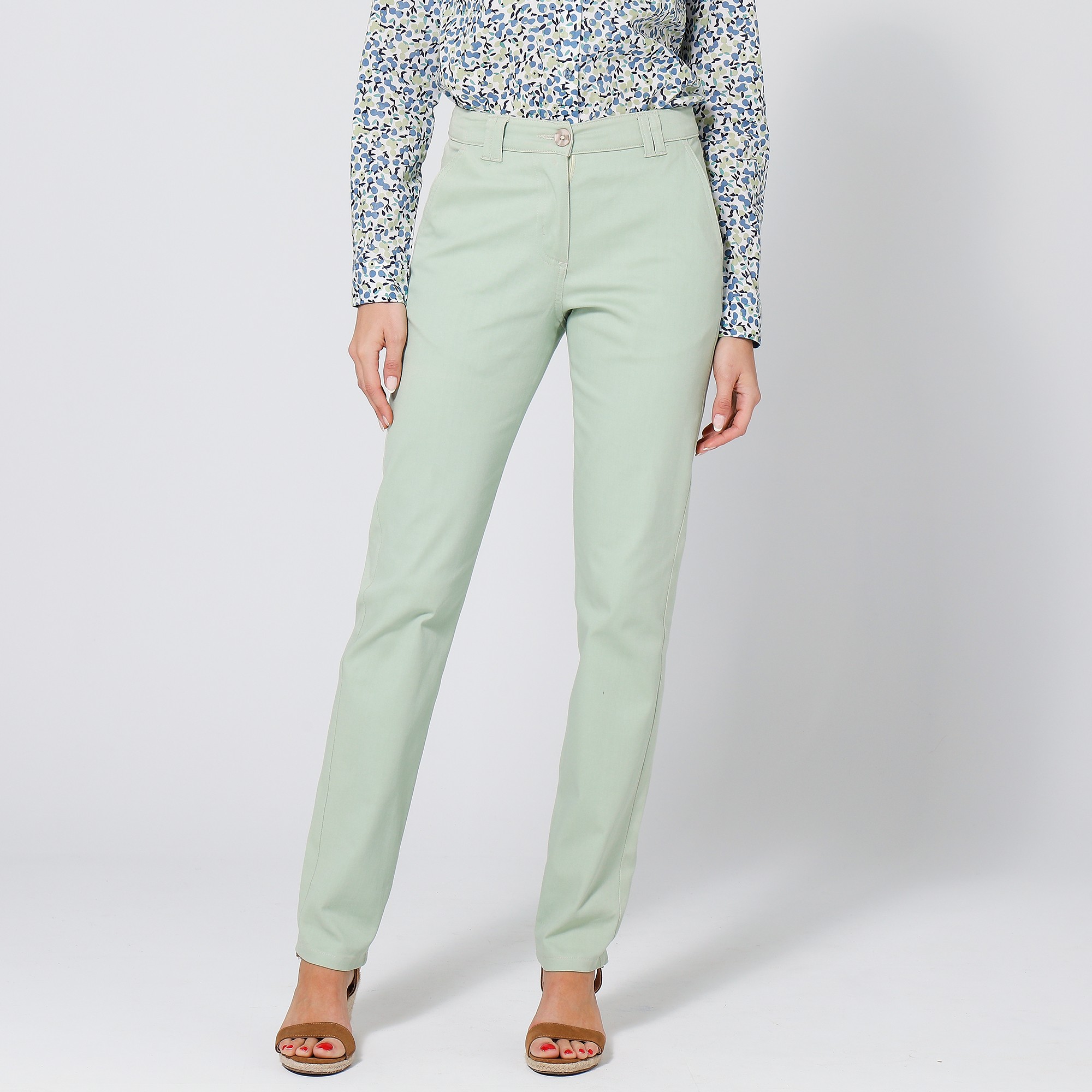 Pantalon vert clair 2025 femme