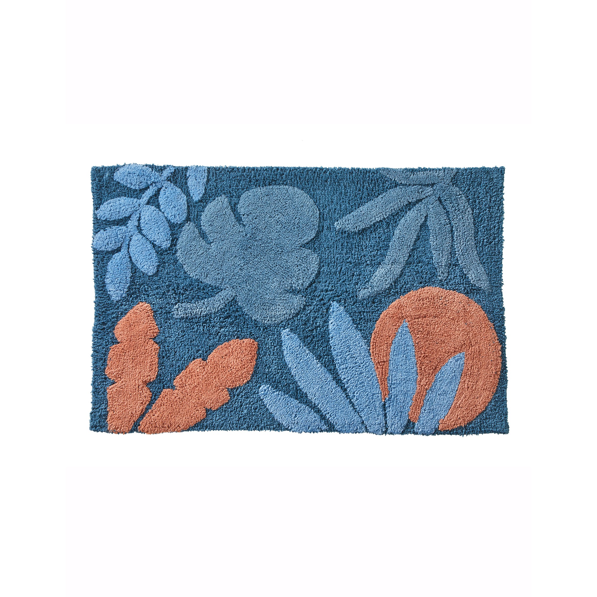 Tapis De Bain Pur Coton Motif Feuillage - Blancheporte