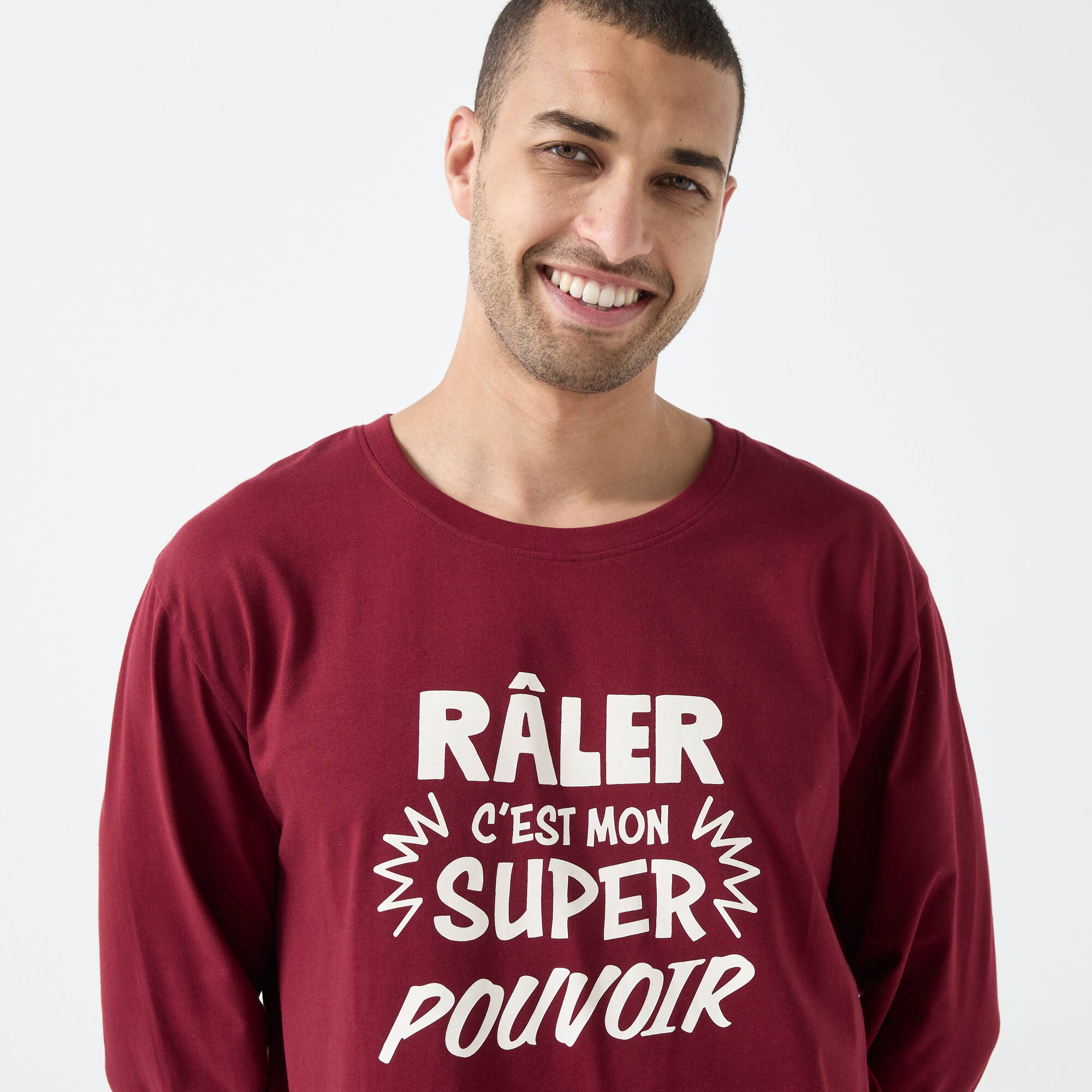 Maxi T-shirt pyjama imprim Rler cest mon super pouvoir - Blancheporte 12$