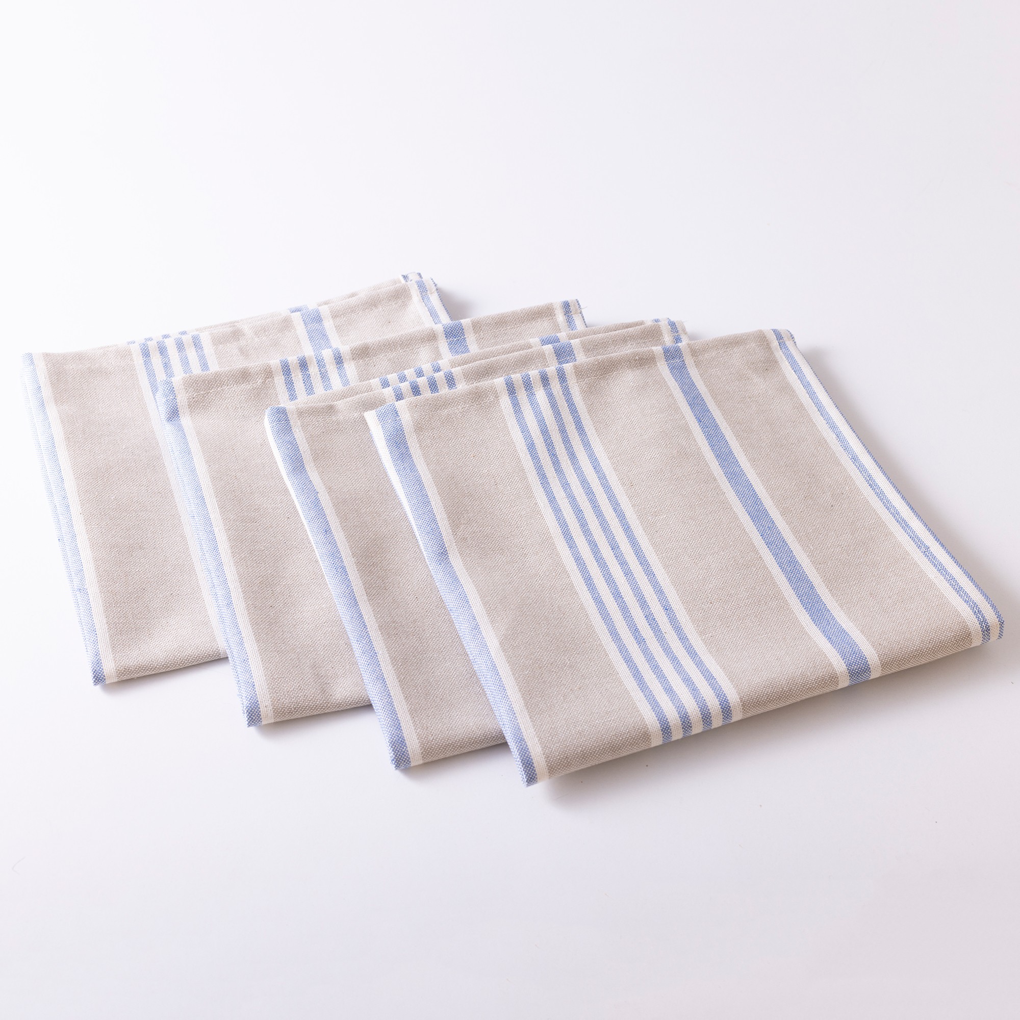 Serviettes De Table Rayées - Lot De 4 - Blancheporte