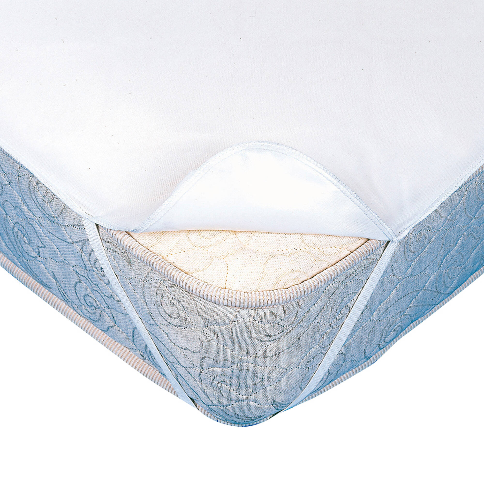 Protège matelas molleton imperméable PVC forme plateau - Blancheporte