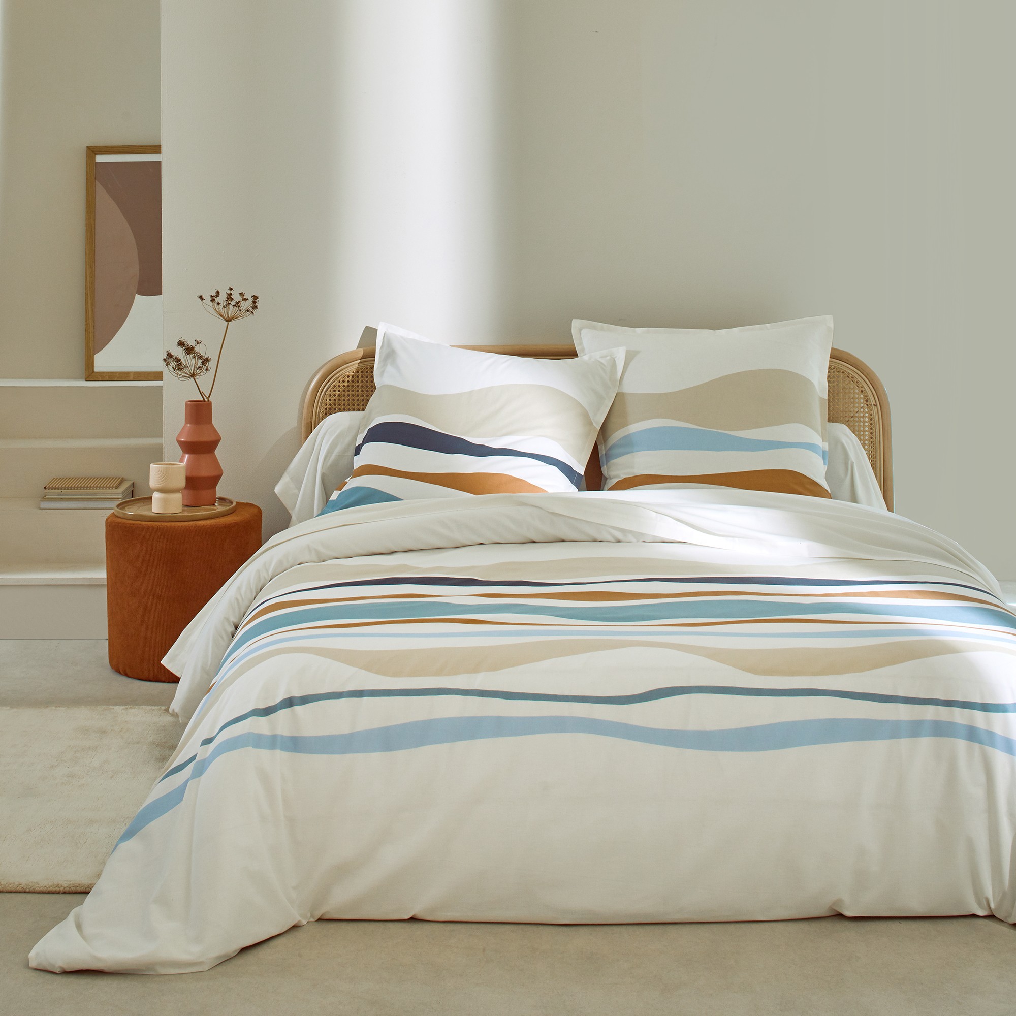 Linge De Lit Ondée Imprimé Vague - En Coton - Blancheporte