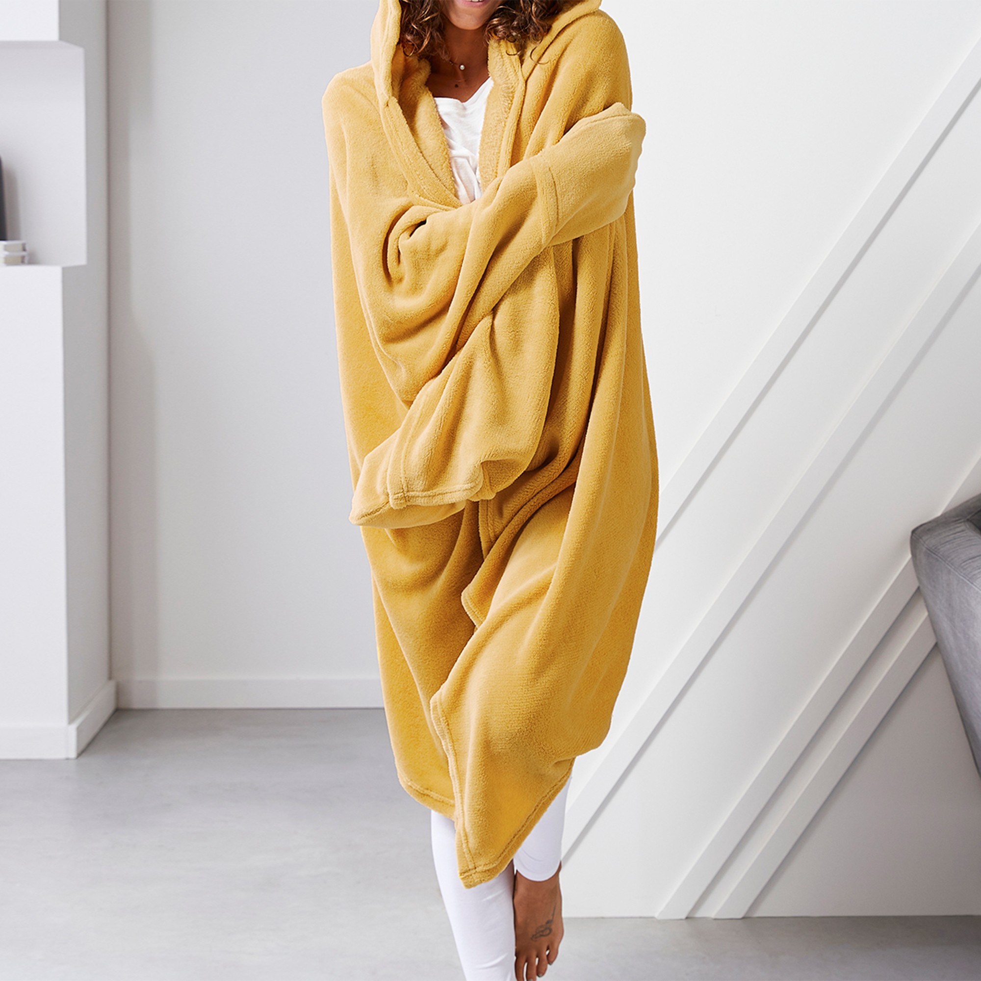 Plaid Polaire À Capuche Spécial Télé - Blancheporte